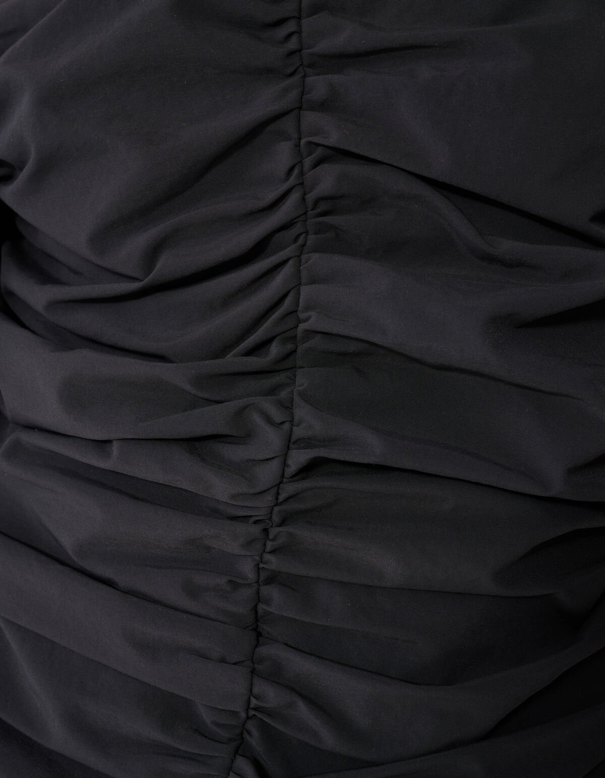 Geplooide Off Shoulder Top Zwart By Fred SHOEBY WOMEN