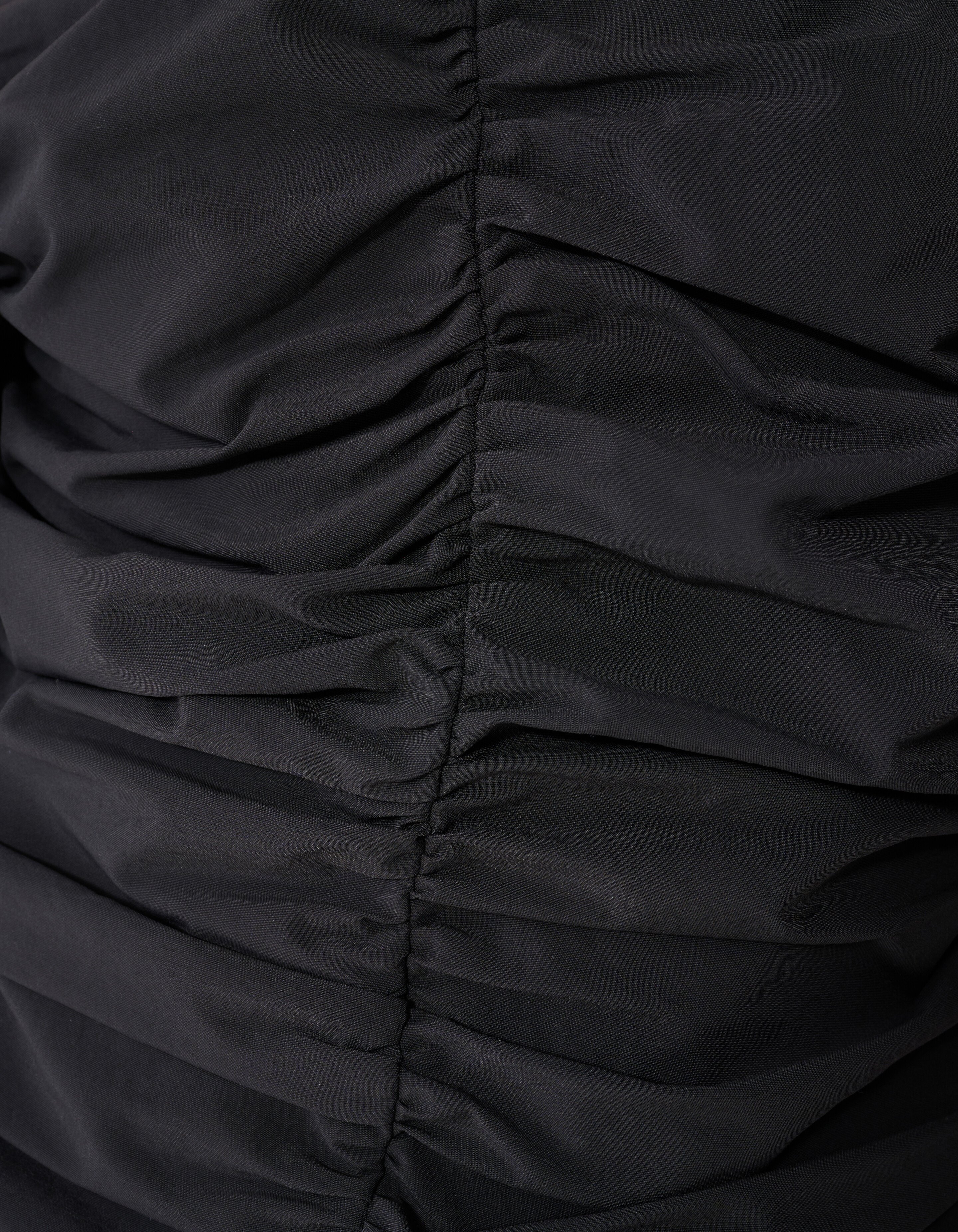 Geplooide Off Shoulder Top Zwart By Fred SHOEBY WOMEN