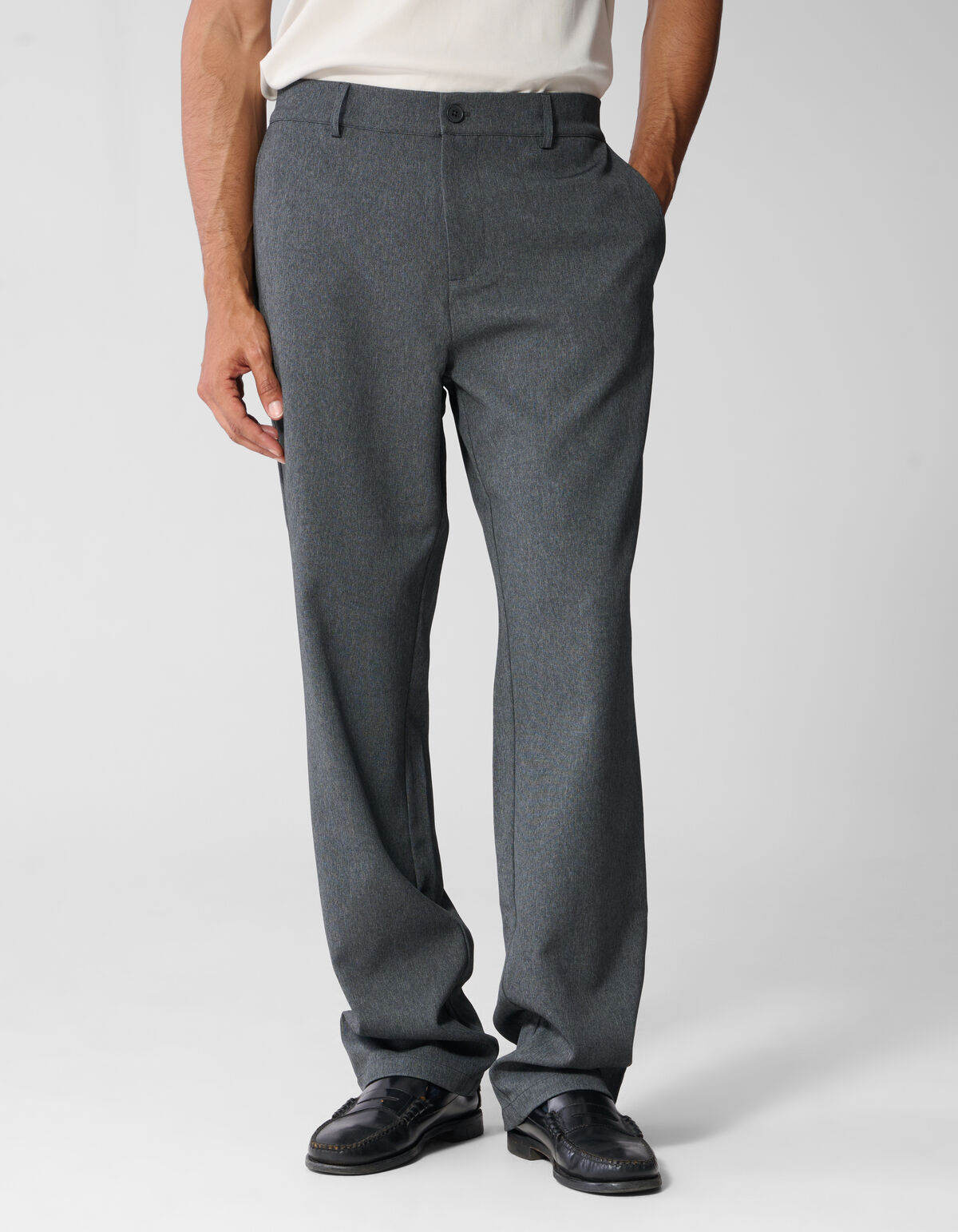 Melange Broek Grijs SHOEBY MEN