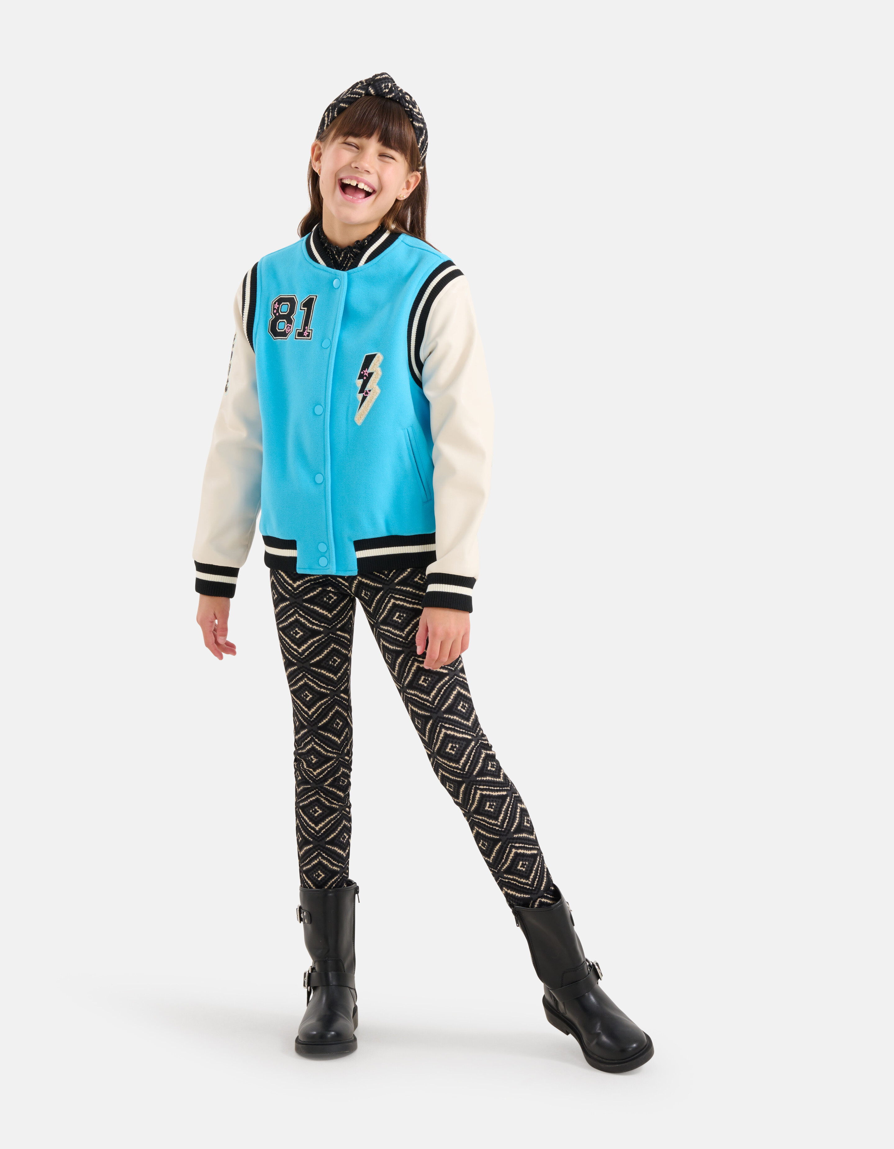 Varsity Jack Blauw SHOEBY GIRLS