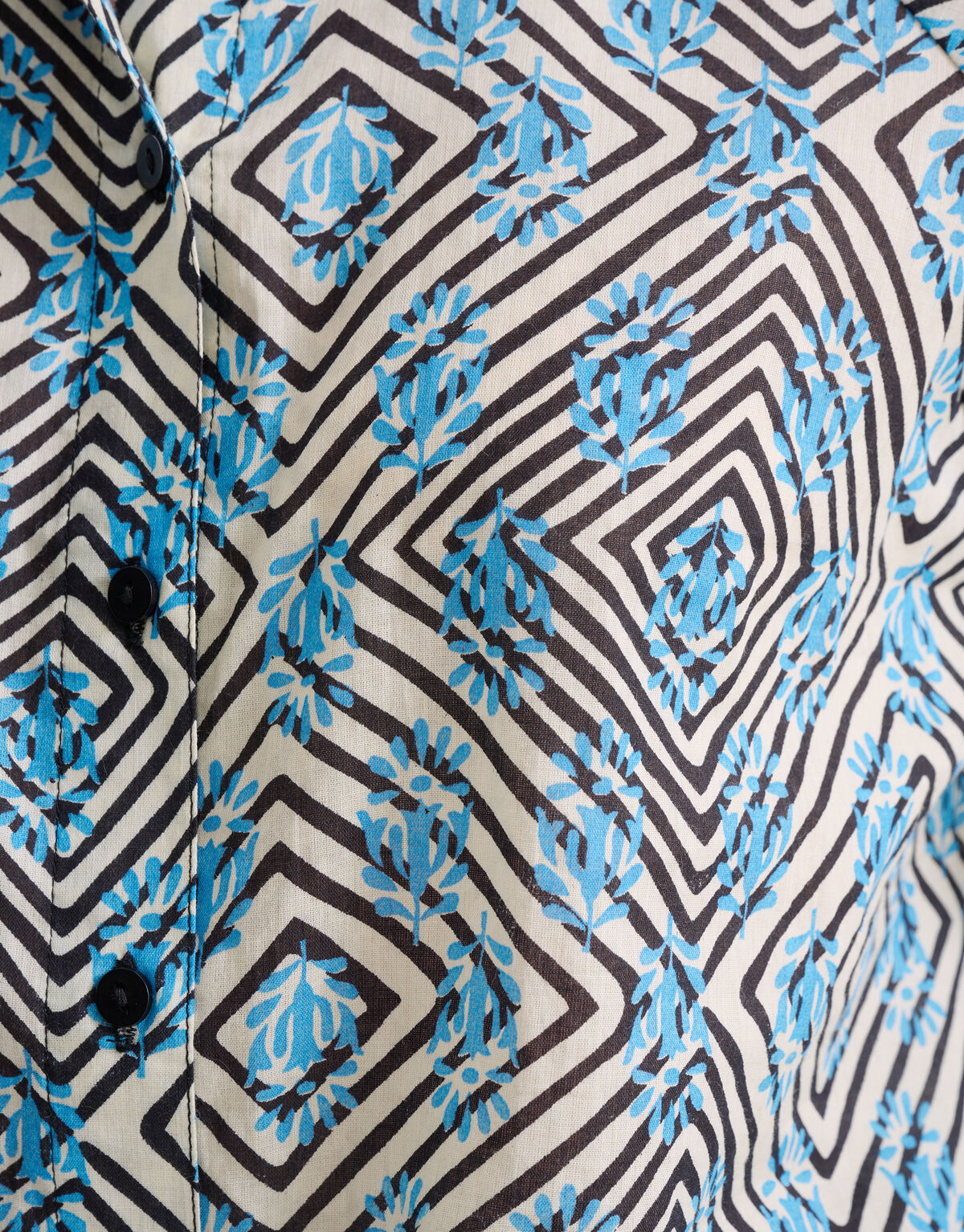 Voile Tape Blouse Blauw SHOEBY WOMEN