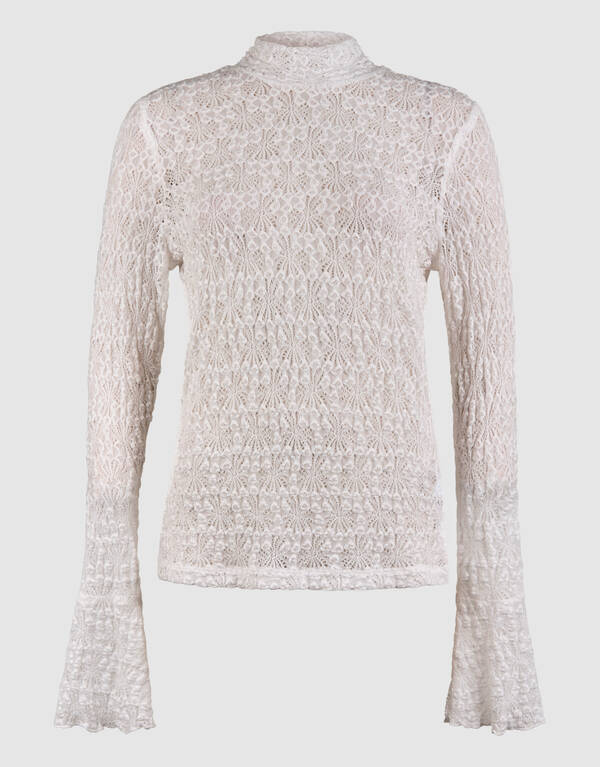 Kanten Top Gebroken Wit By Mieke SHOEBY WOMEN