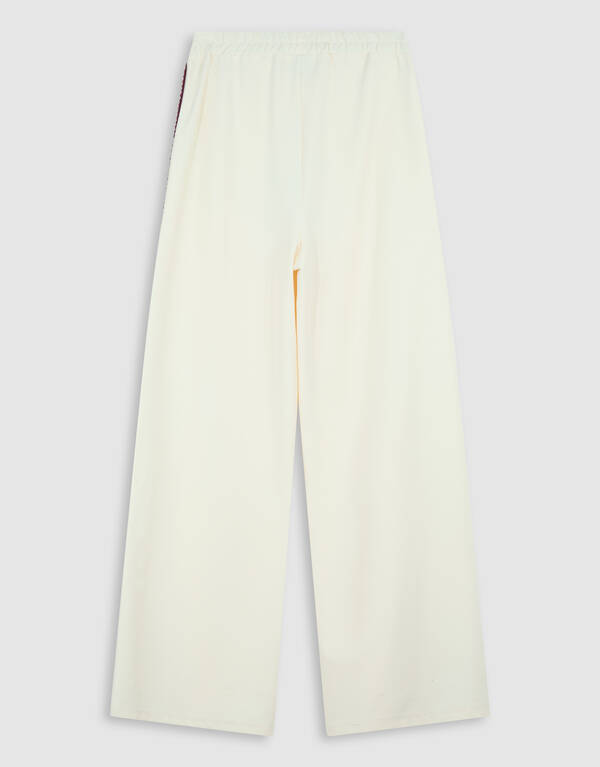 Tape Wide Leg Broek Lichtgeel SHOEBY WOMEN