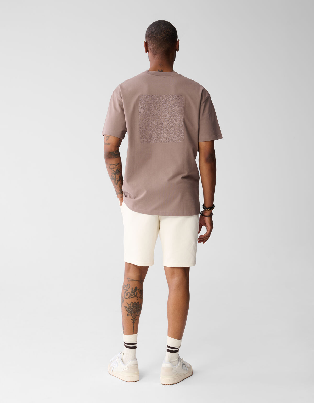 Crochet T-shirt Lichtbruin SHOEBY MEN