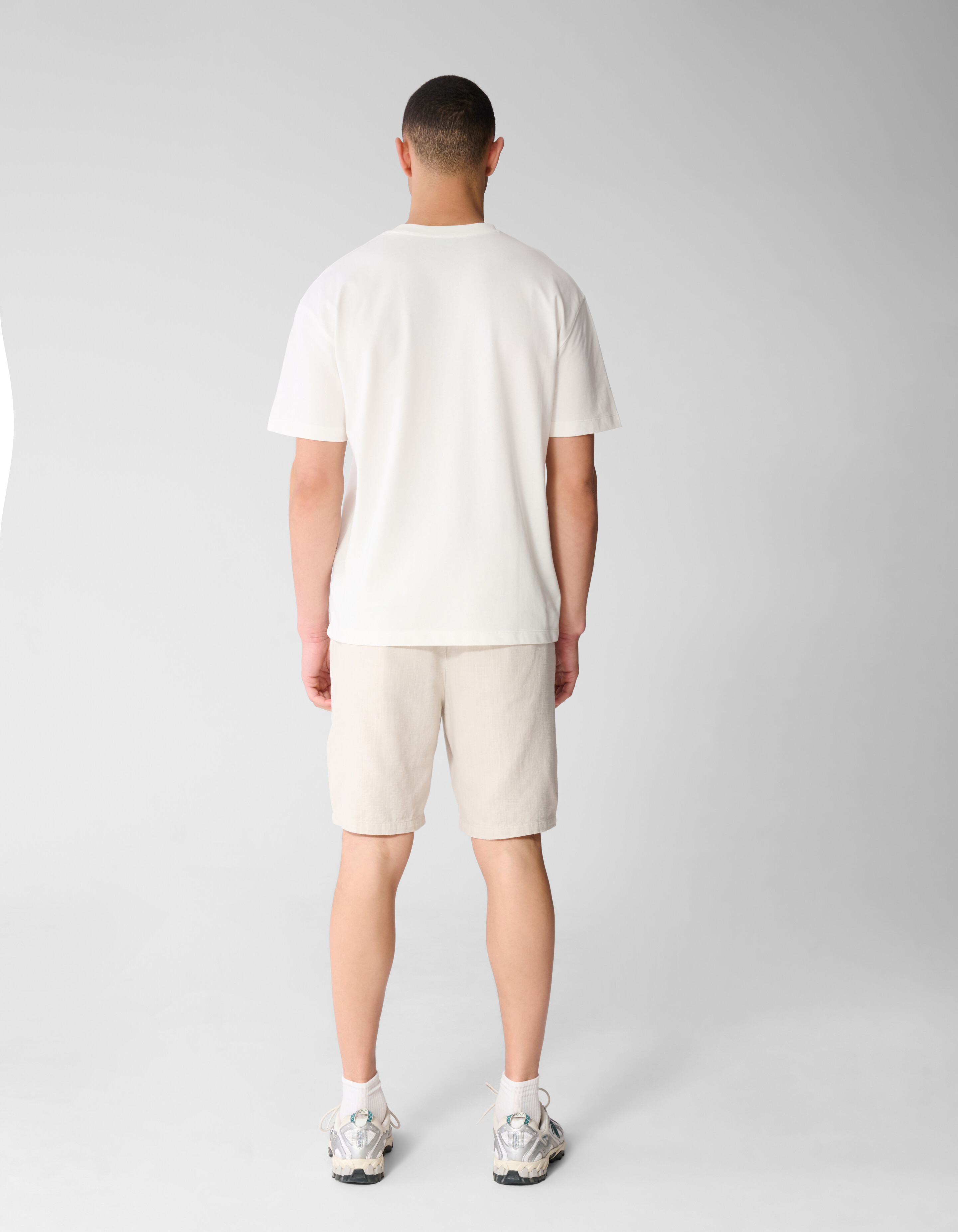 Spark T-shirt Gebroken Wit SHOEBY MEN