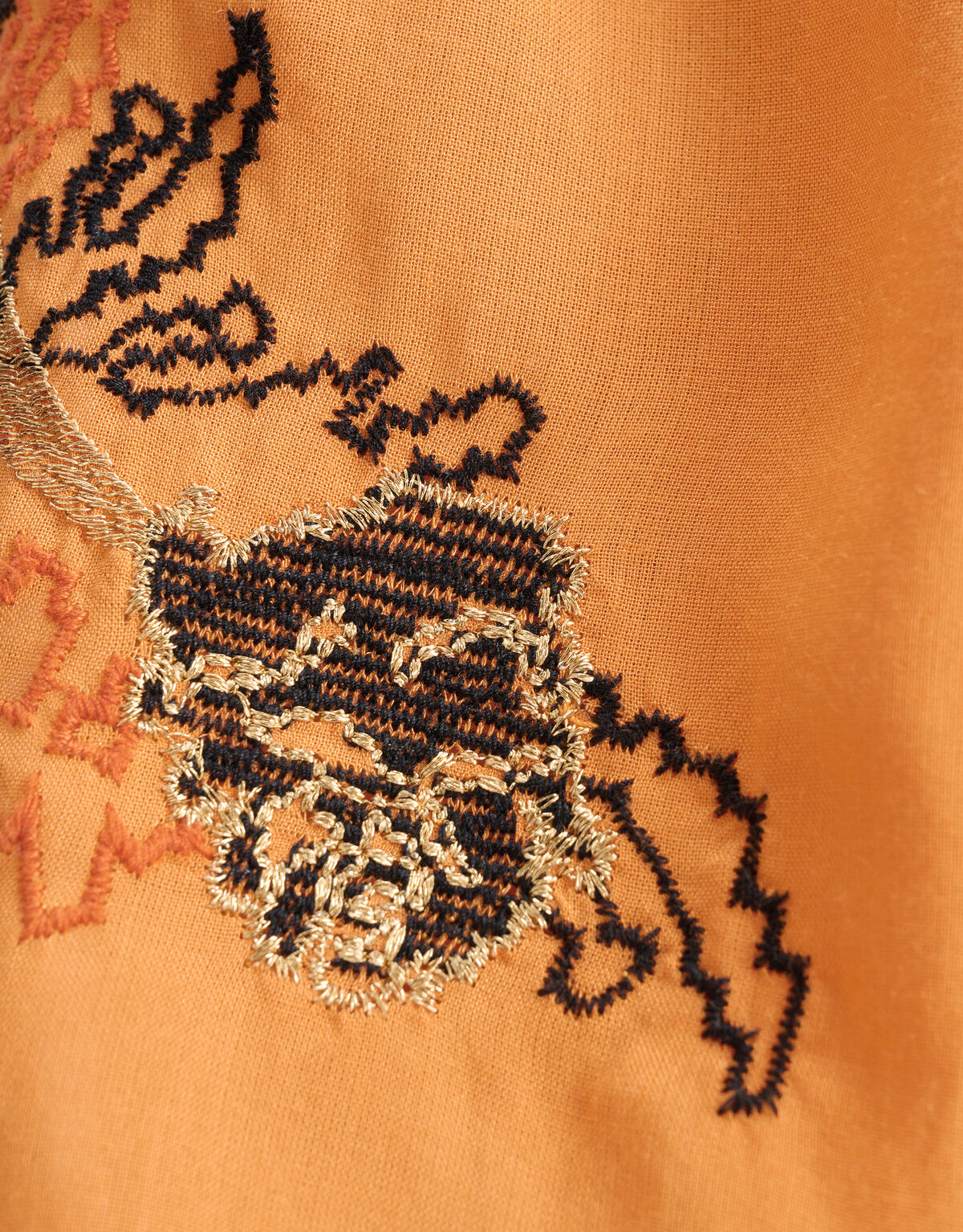 Geborduurde Blouse Oranje SHOEBY WOMEN