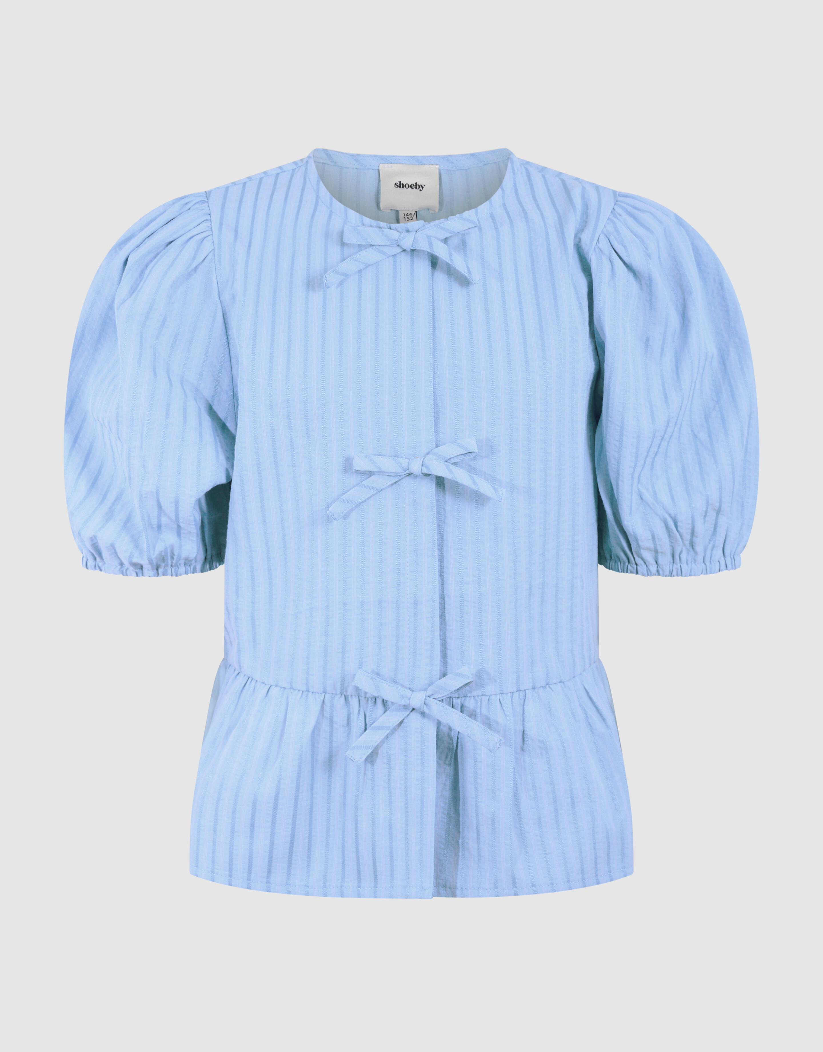 Stripe Strik Top Blauw SHOEBY GIRLS