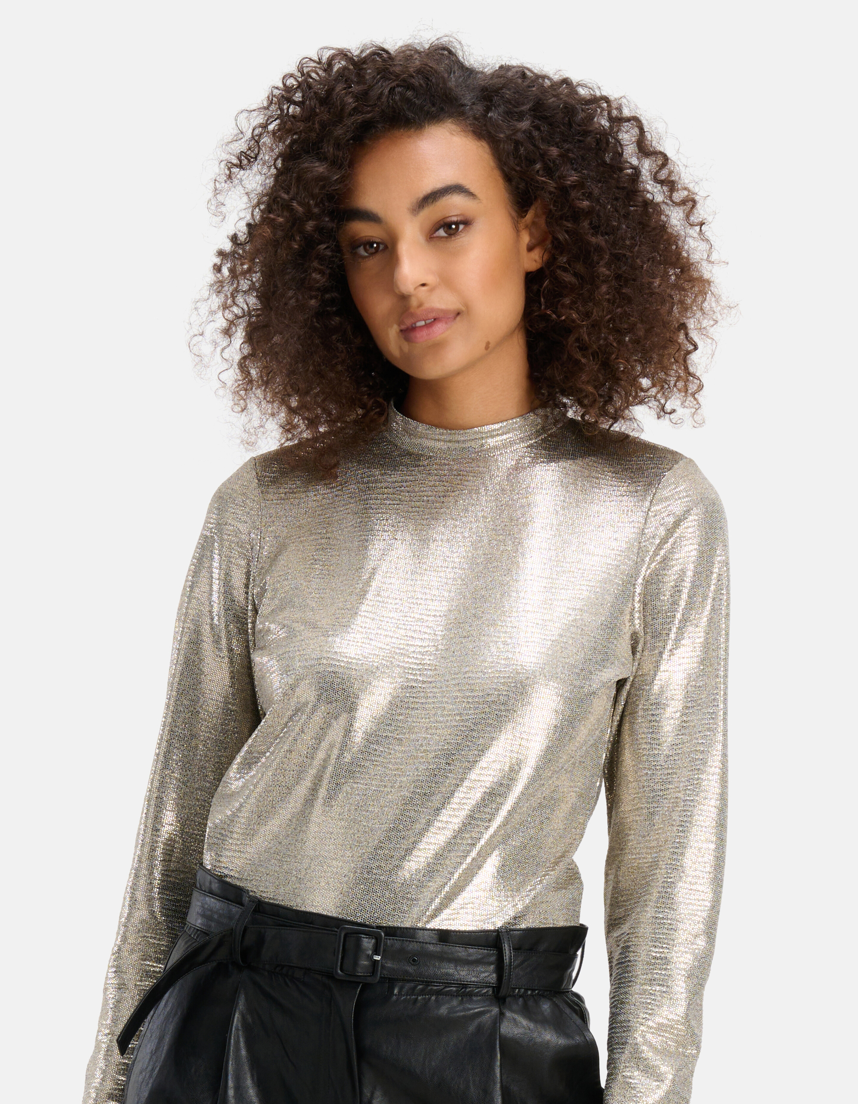 Coated Top Zilver SHOEBY WOMEN