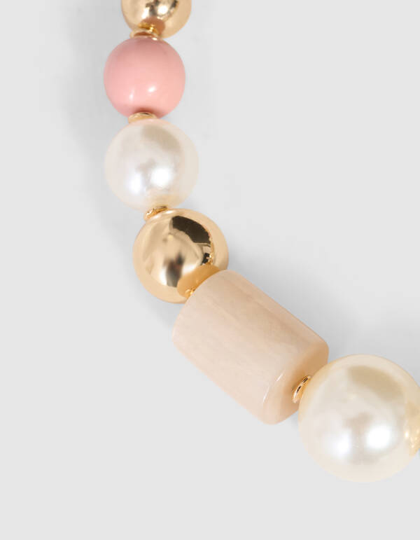 Mix Colour Stone Ketting Goud SHOEBY ACCESSOIRES