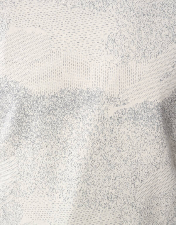 Jacquard Camo Sweater Gebroken Wit SHOEBY MEN