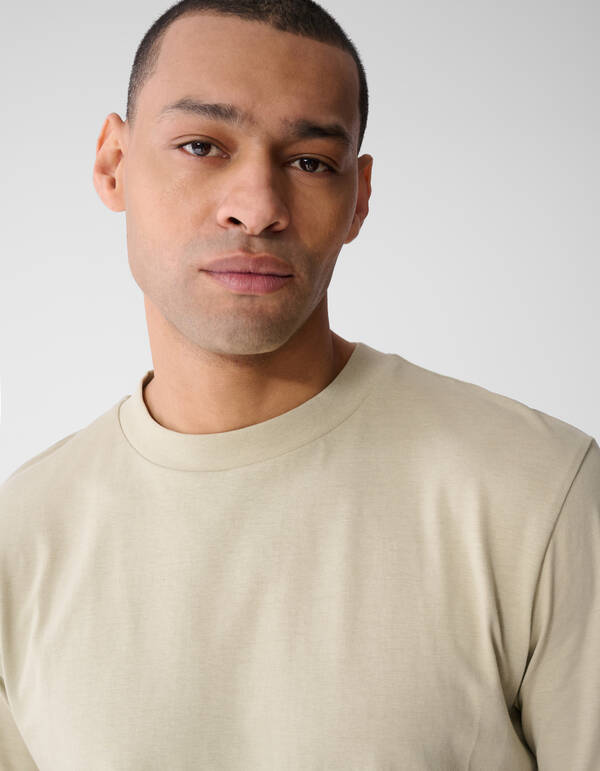 Organic Artwork T-shirt Lichtgroen SHOEBY MEN