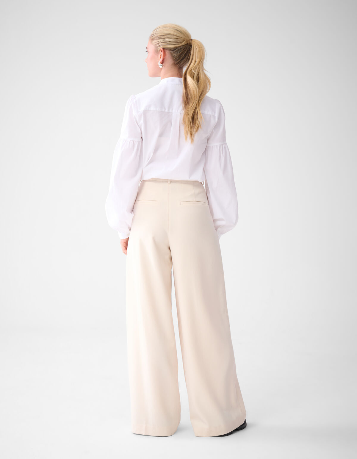 Wide Leg Broek Gebroken Wit By Lonneke SHOEBY WOMEN