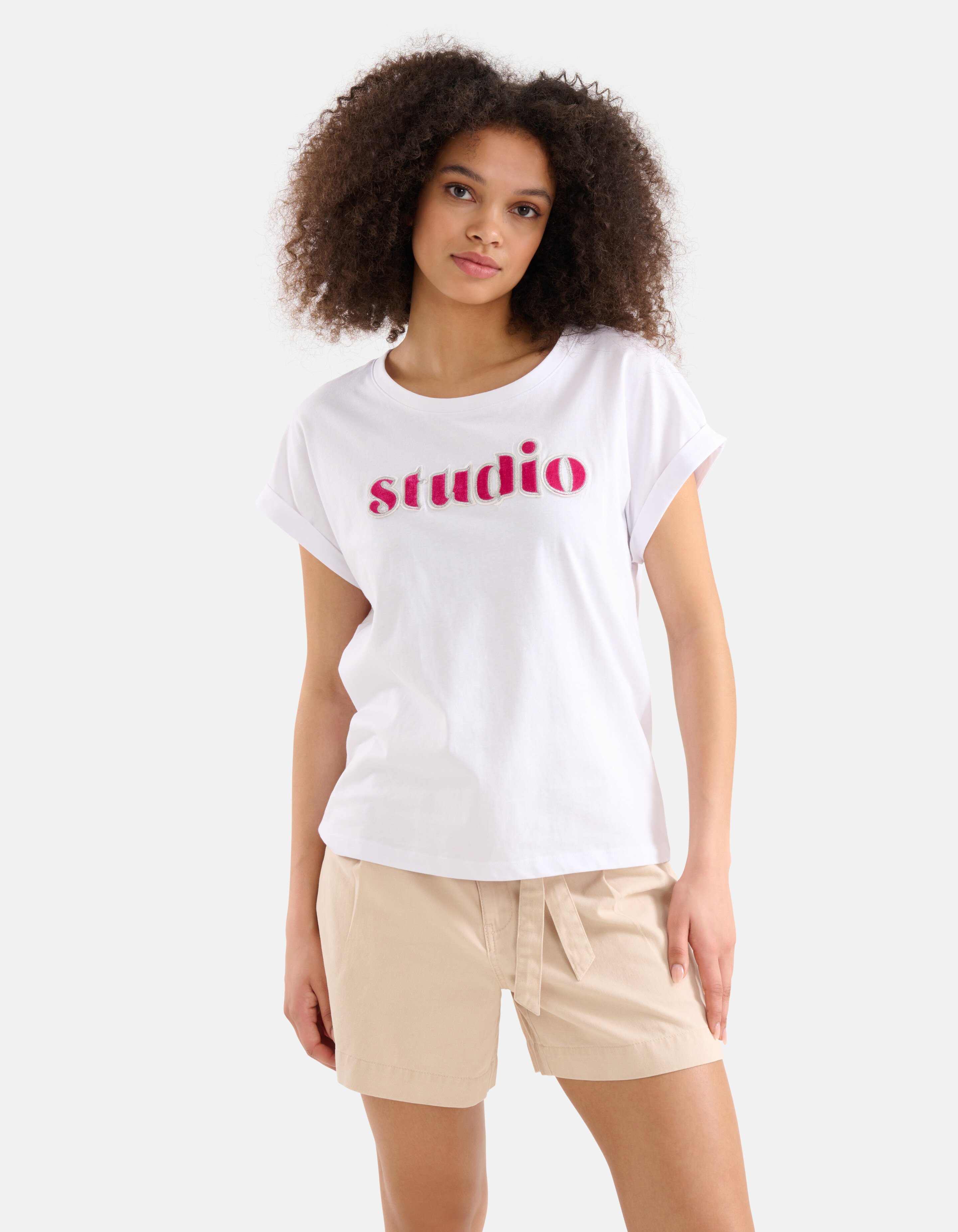 Artwork T-shirt Wit SHOEBY WOMEN
