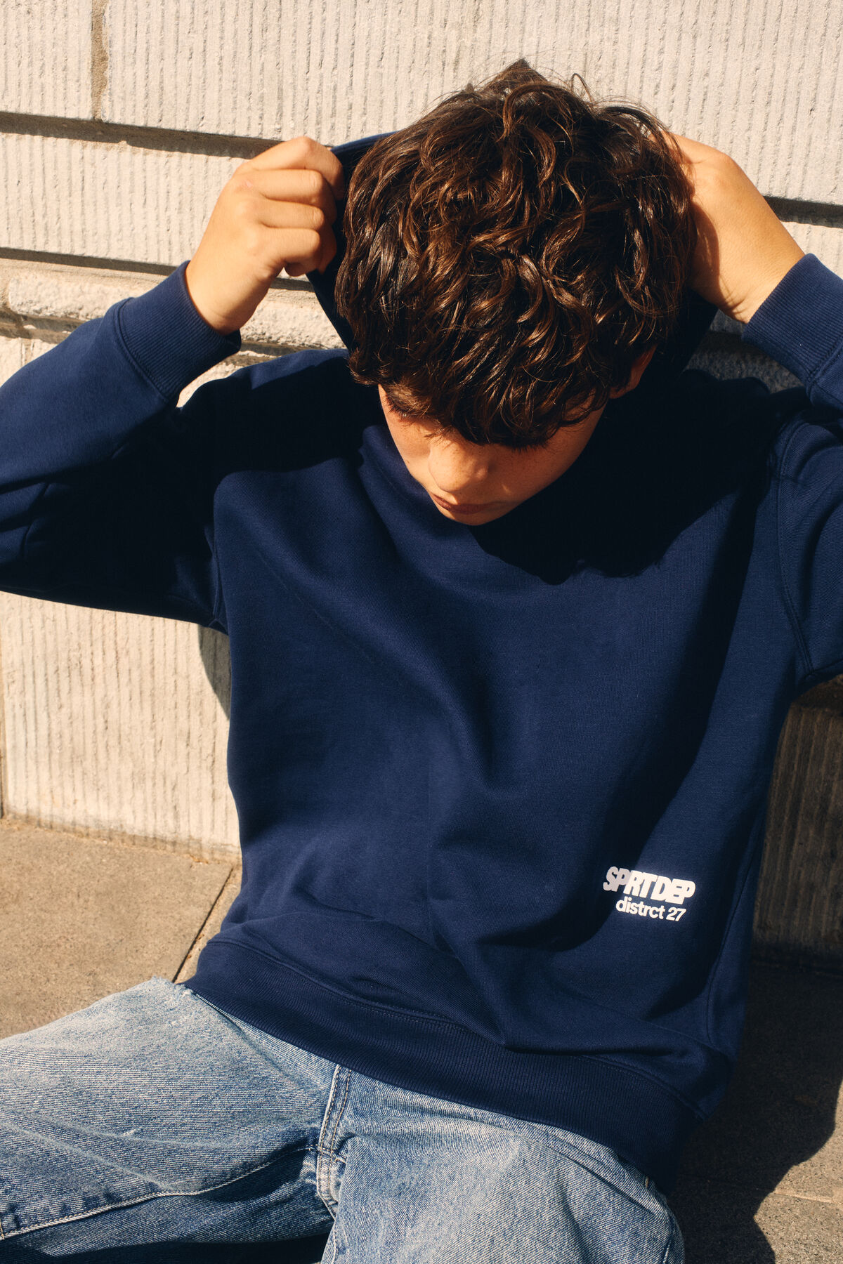 Oversized Hoodie Donkerblauw SHOEBY BOYS