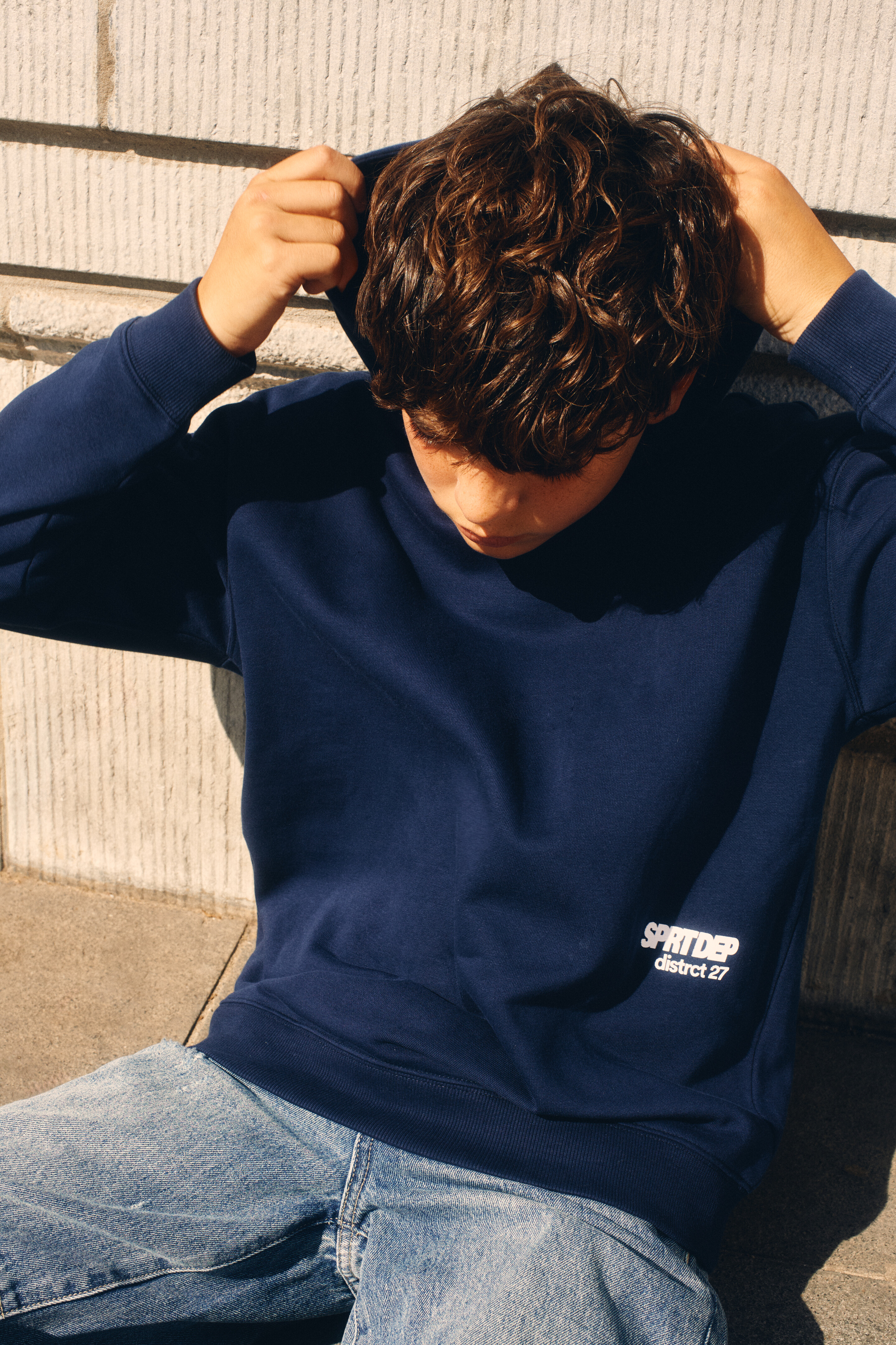 Oversized Hoodie Donkerblauw SHOEBY BOYS