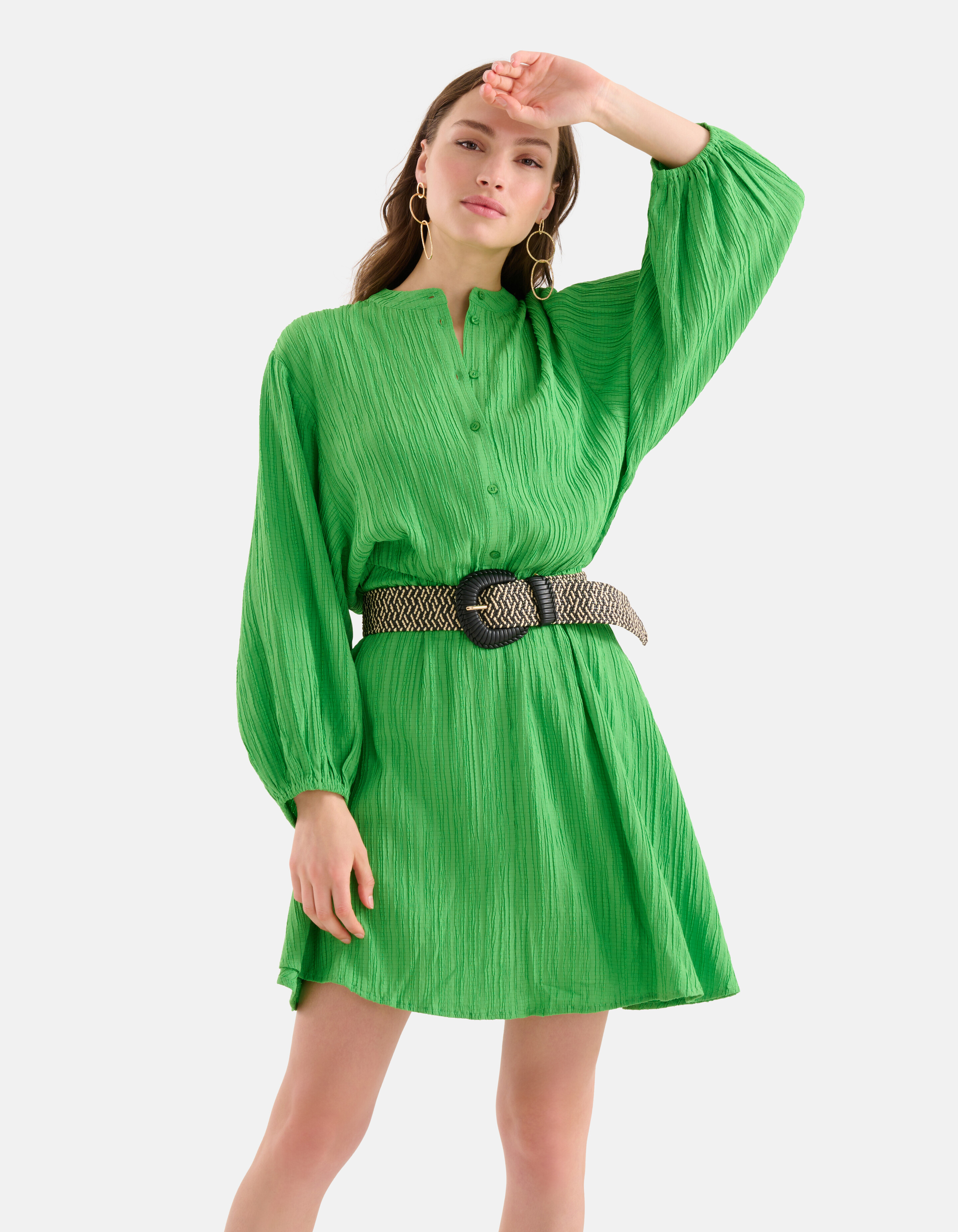 Structuur Jurk Groen SHOEBY WOMEN