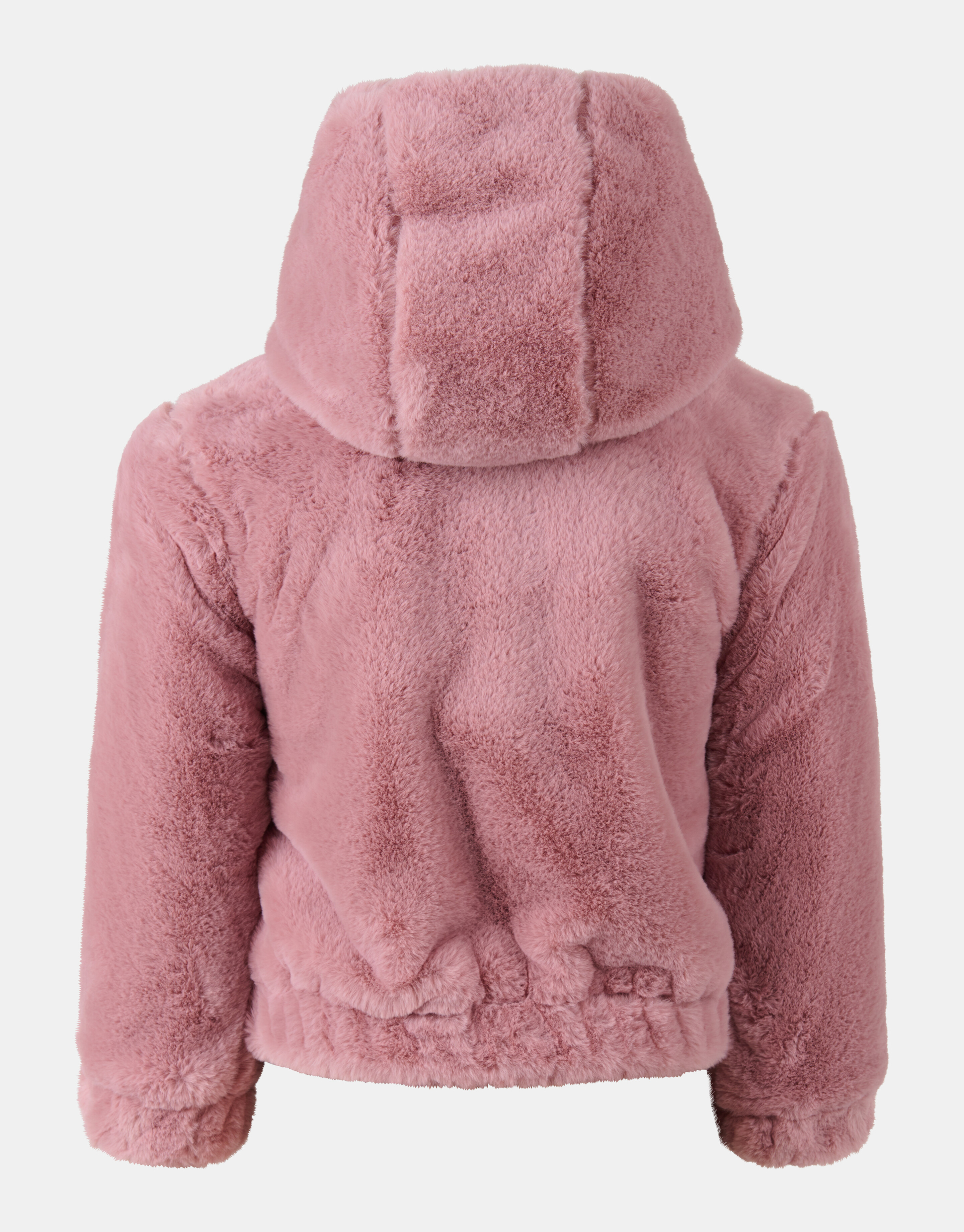 Korte Faux Fur Jas Lichtroze SHOEBY GIRLS