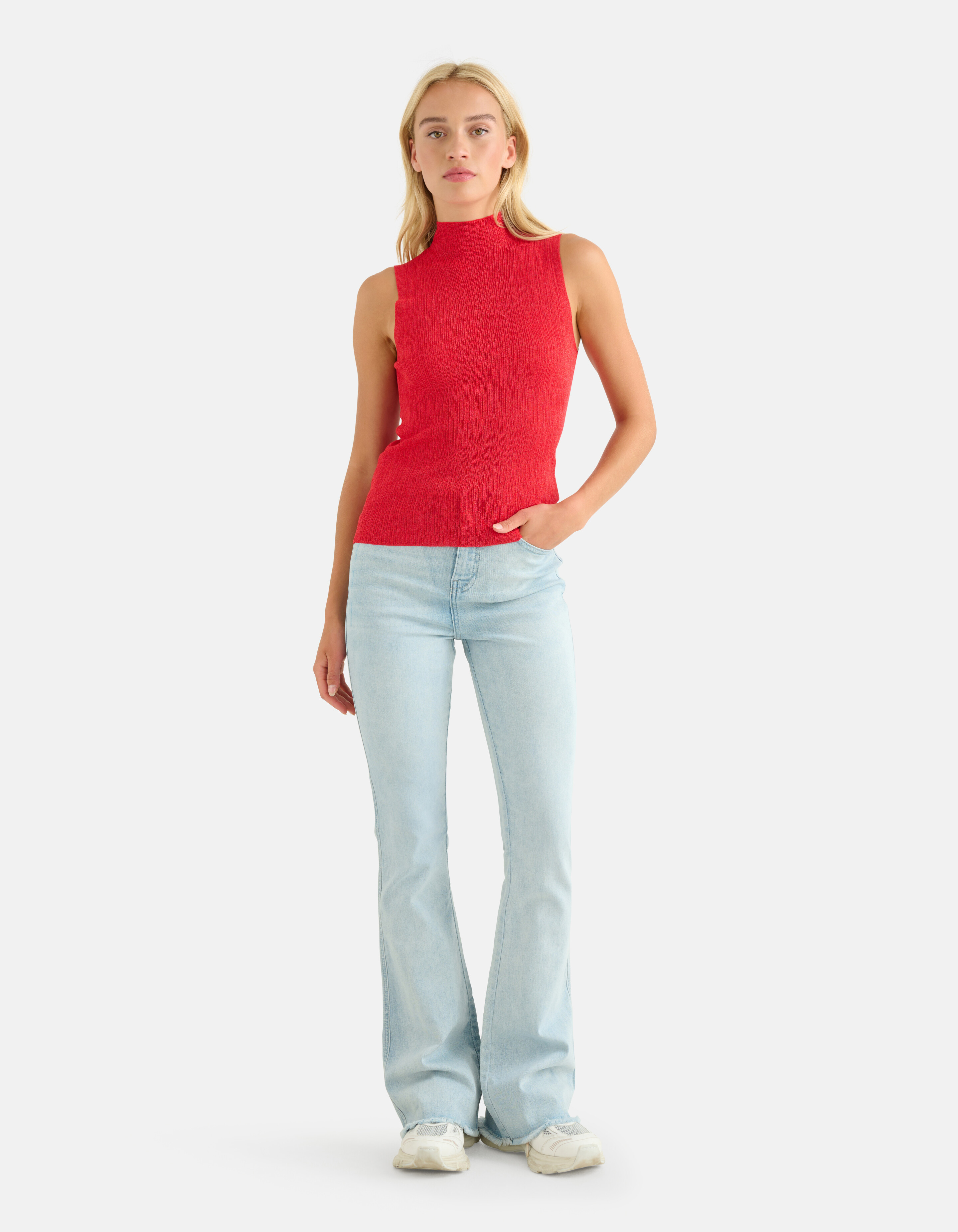 Glitter Top Rood SHOEBY WOMEN
