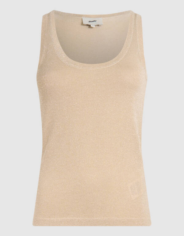 Glitter Tanktop Zand SHOEBY WOMEN