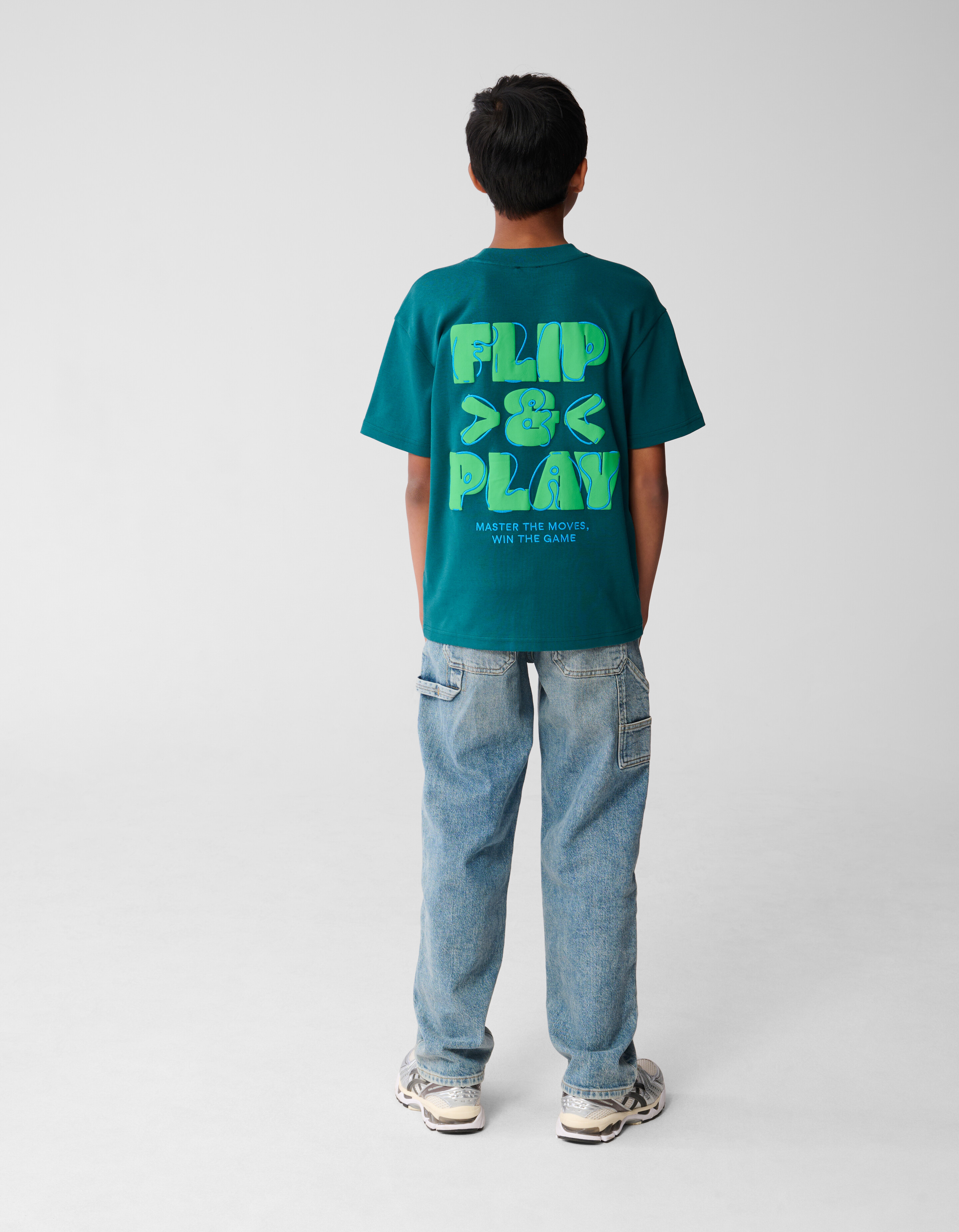 Play Artwork T-shirt Donkergroen SHOEBY BOYS