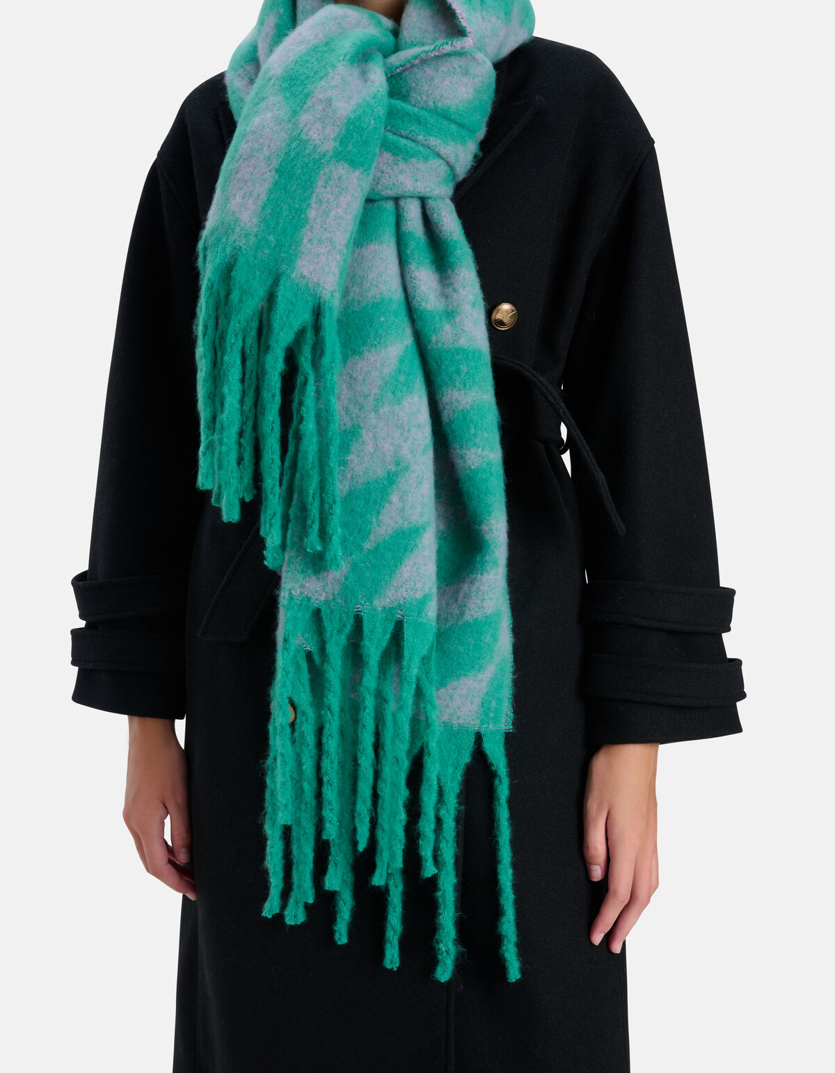 Two Tone Sjaal Groen SHOEBY ACCESSOIRES