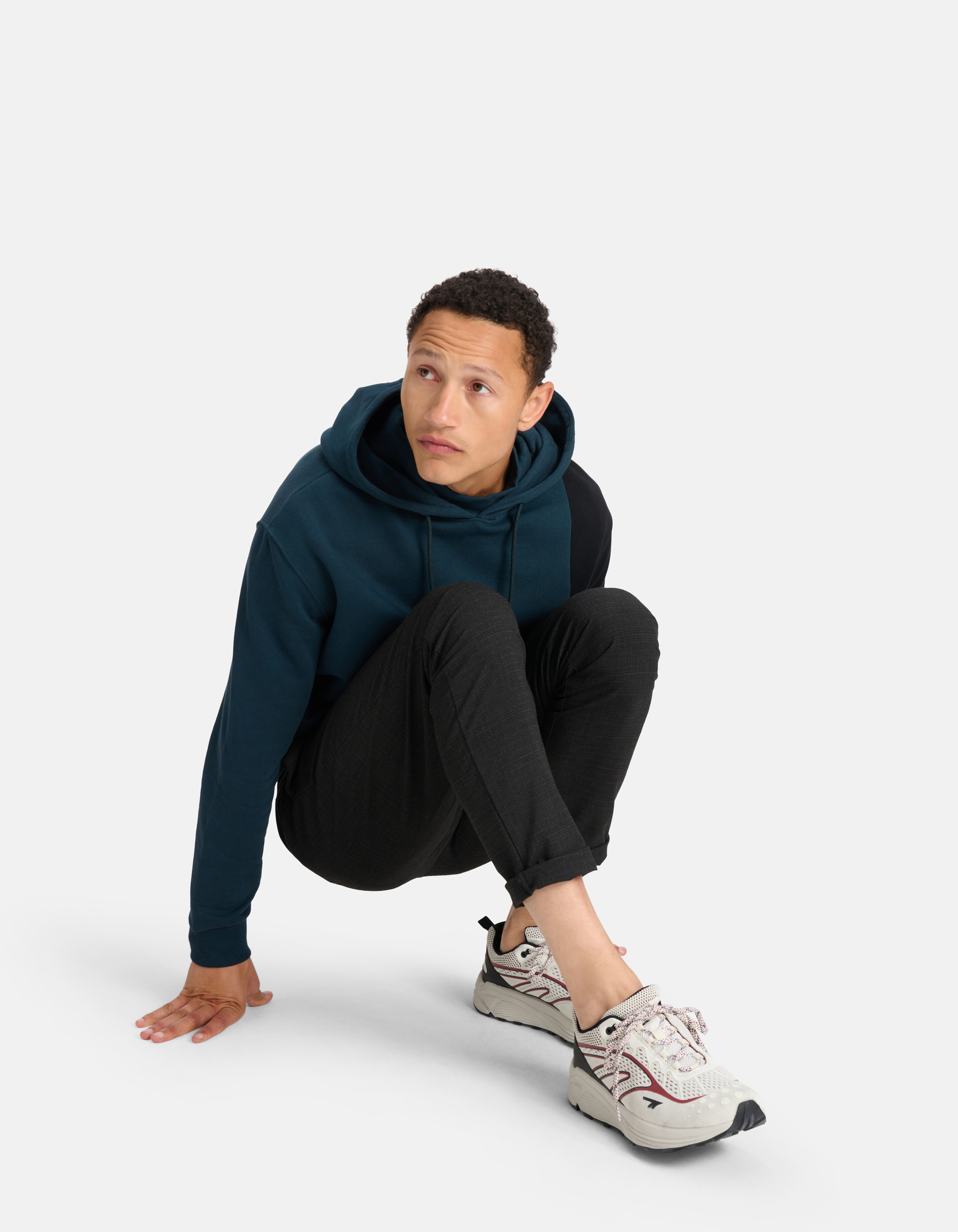 Geruite Pantalon Donkergrijs SHOEBY MEN