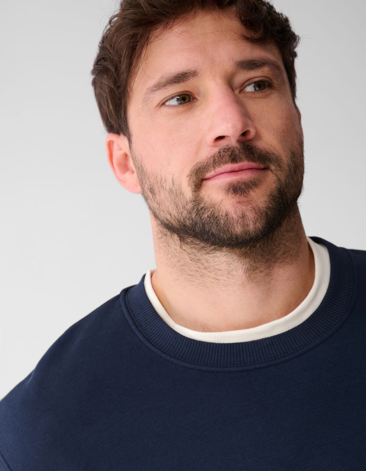 Rib Spark Sweater Donkerblauw SHOEBY MEN