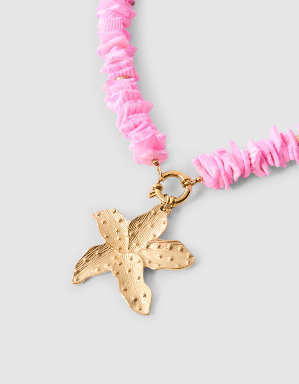 Shell Flower Ketting Roze SHOEBY ACCESSOIRES