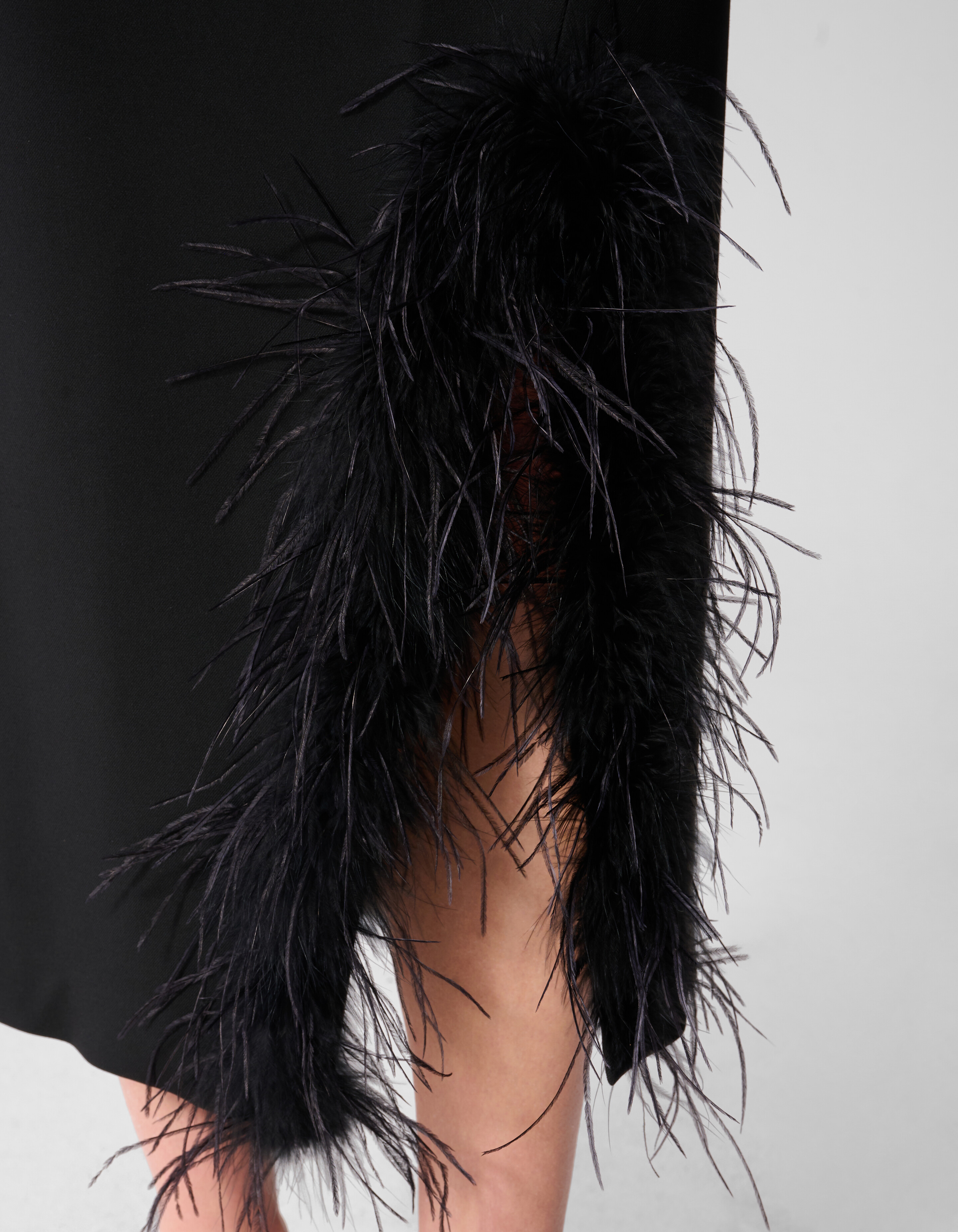 Feather Maxi Rok Zwart By Mieke SHOEBY WOMEN