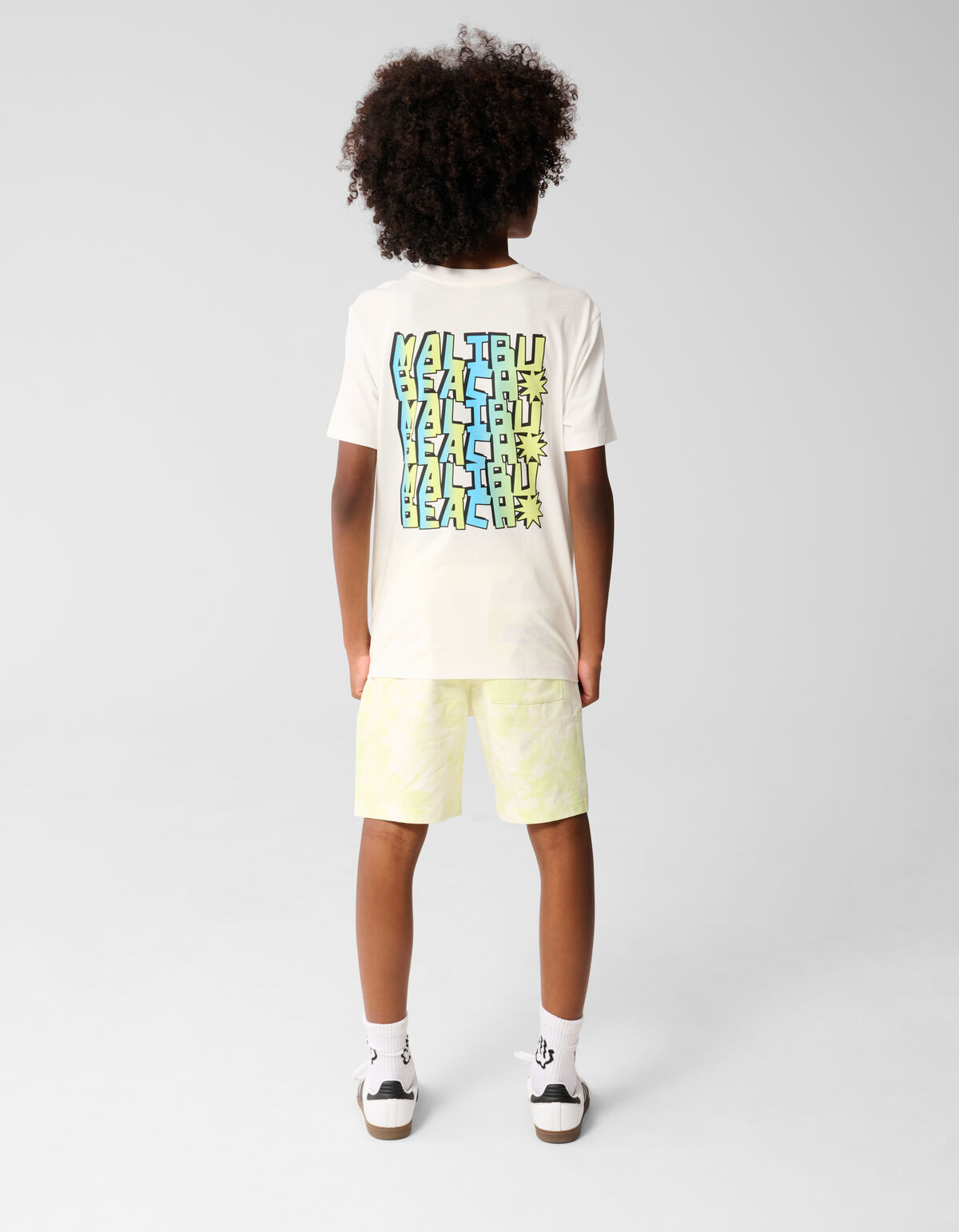 Malibu Artwork T-shirt Gebroken Wit SHOEBY BOYS
