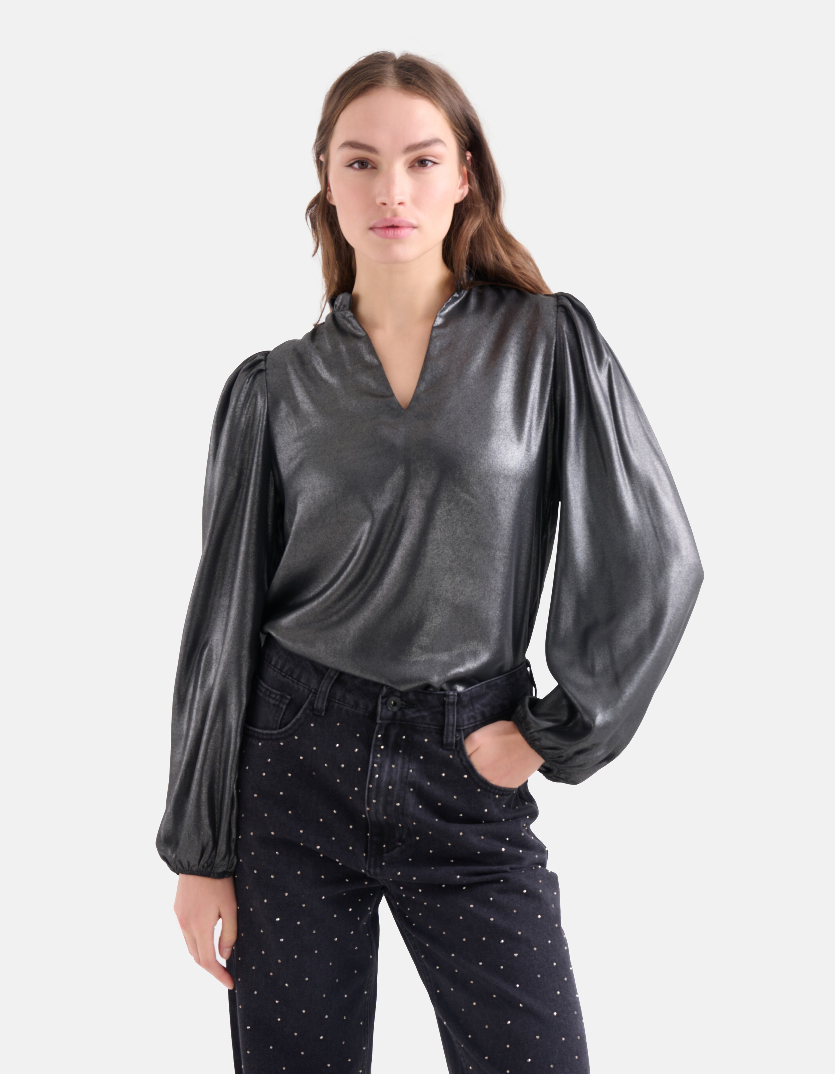 Glitter Top Zwart SHOEBY WOMEN