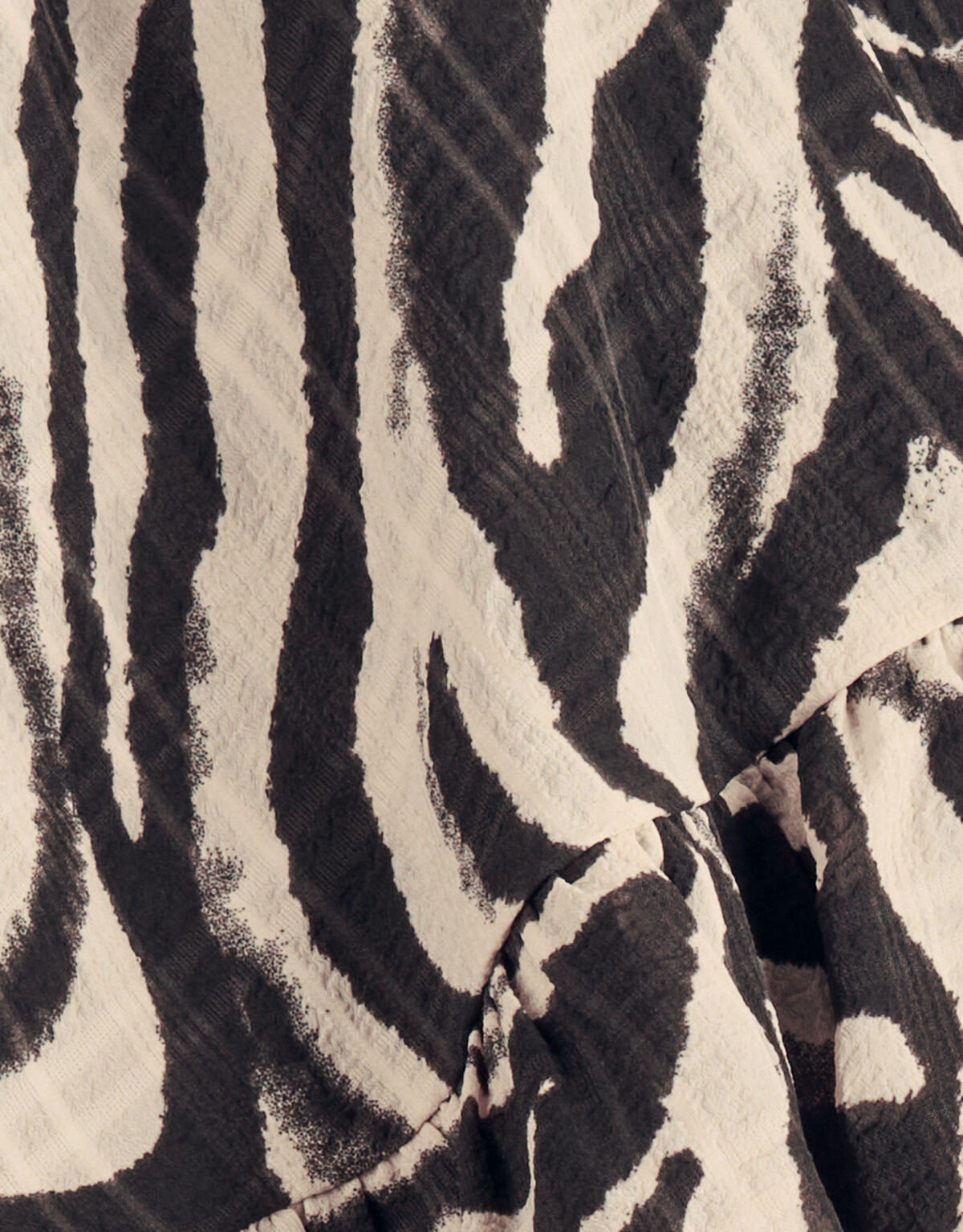 Zebraprint Jurk Zwart/Beige SHOEBY GIRLS