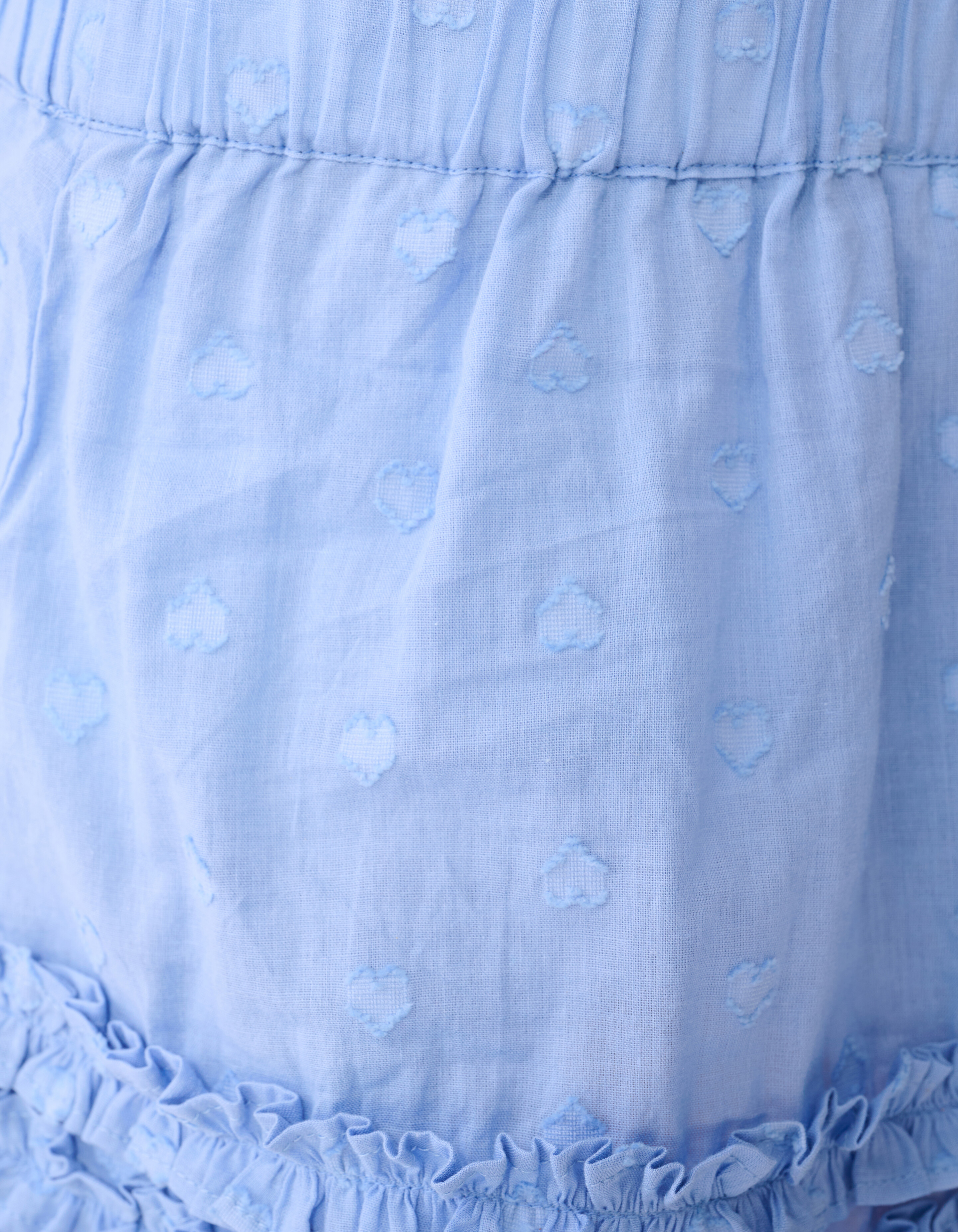 Ruffle Heart Mini Rok Lichtblauw SHOEBY GIRLS
