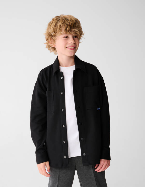 Twill Overshirt Zwart SHOEBY BOYS