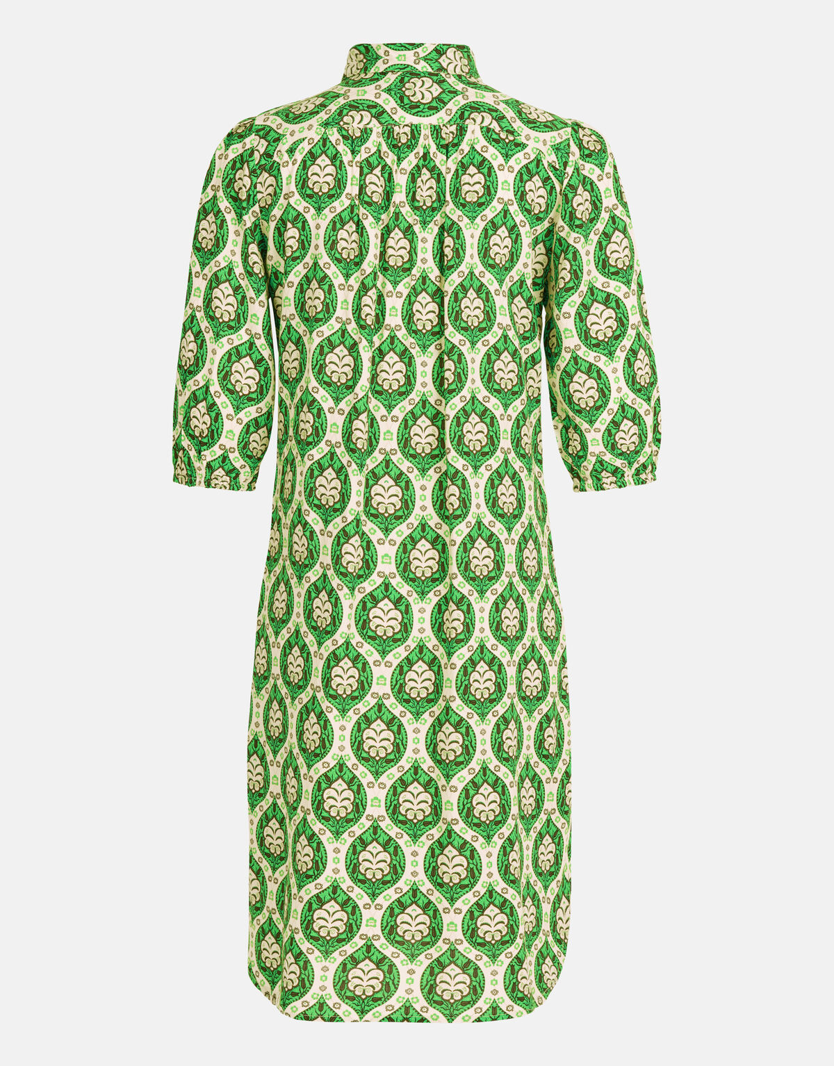 Printed Midi Jurk Groen SHOEBY WOMEN