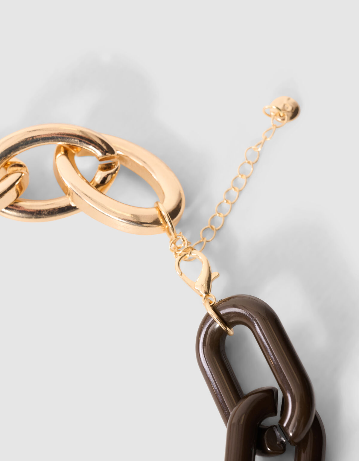 Bulky Chain Ketting Goud/Bruin SHOEBY ACCESSOIRES