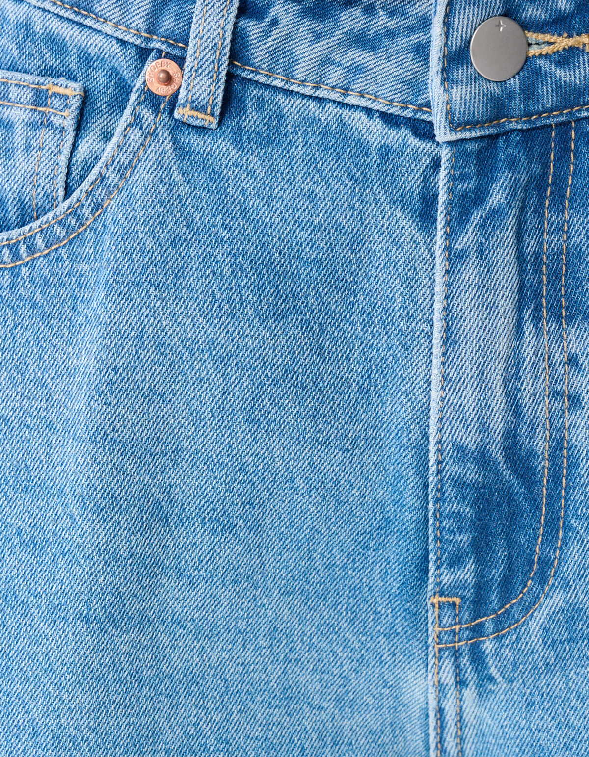 Baggy Fit Jeans Blauw SHOEBY WOMEN