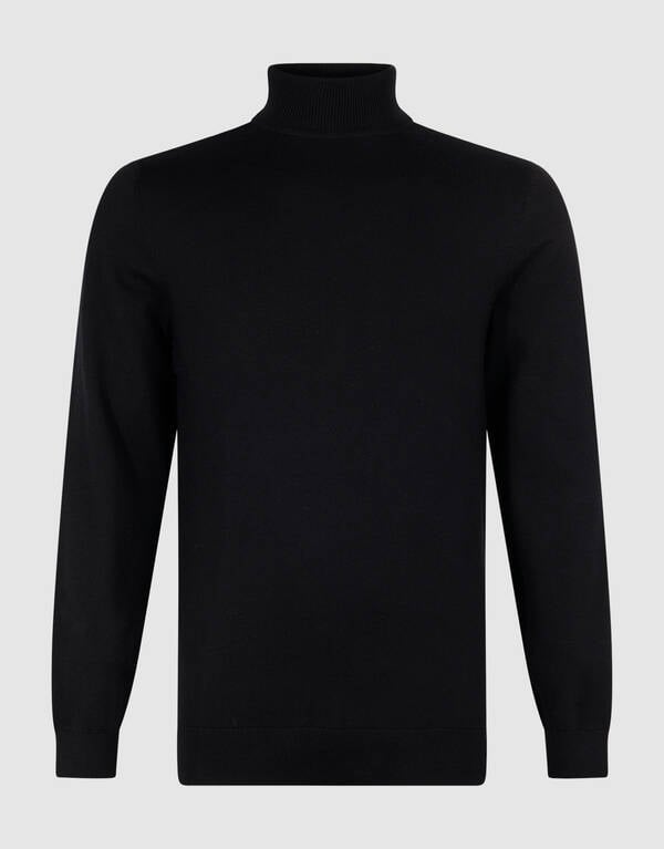 Gebreide Coltrui Zwart SHOEBY MEN