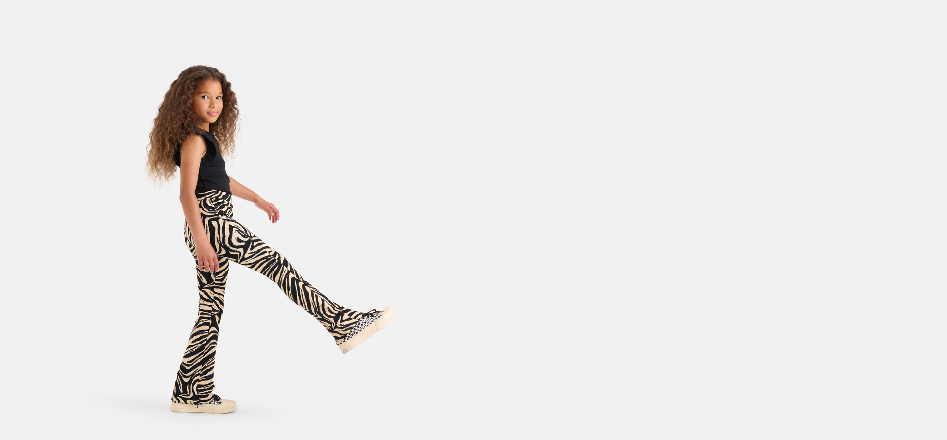 Zebra Print Flared Legging SHOEBY GIRLS