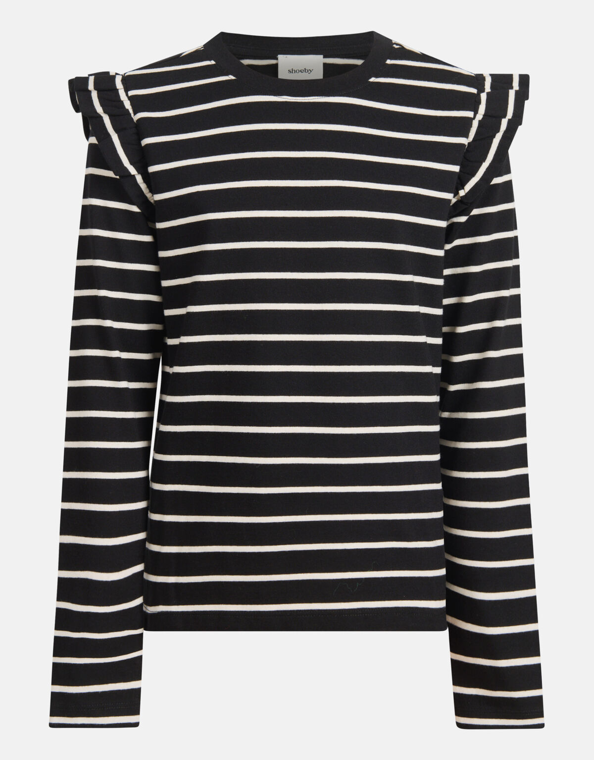 Gestreepte Longsleeve Zwart SHOEBY GIRLS