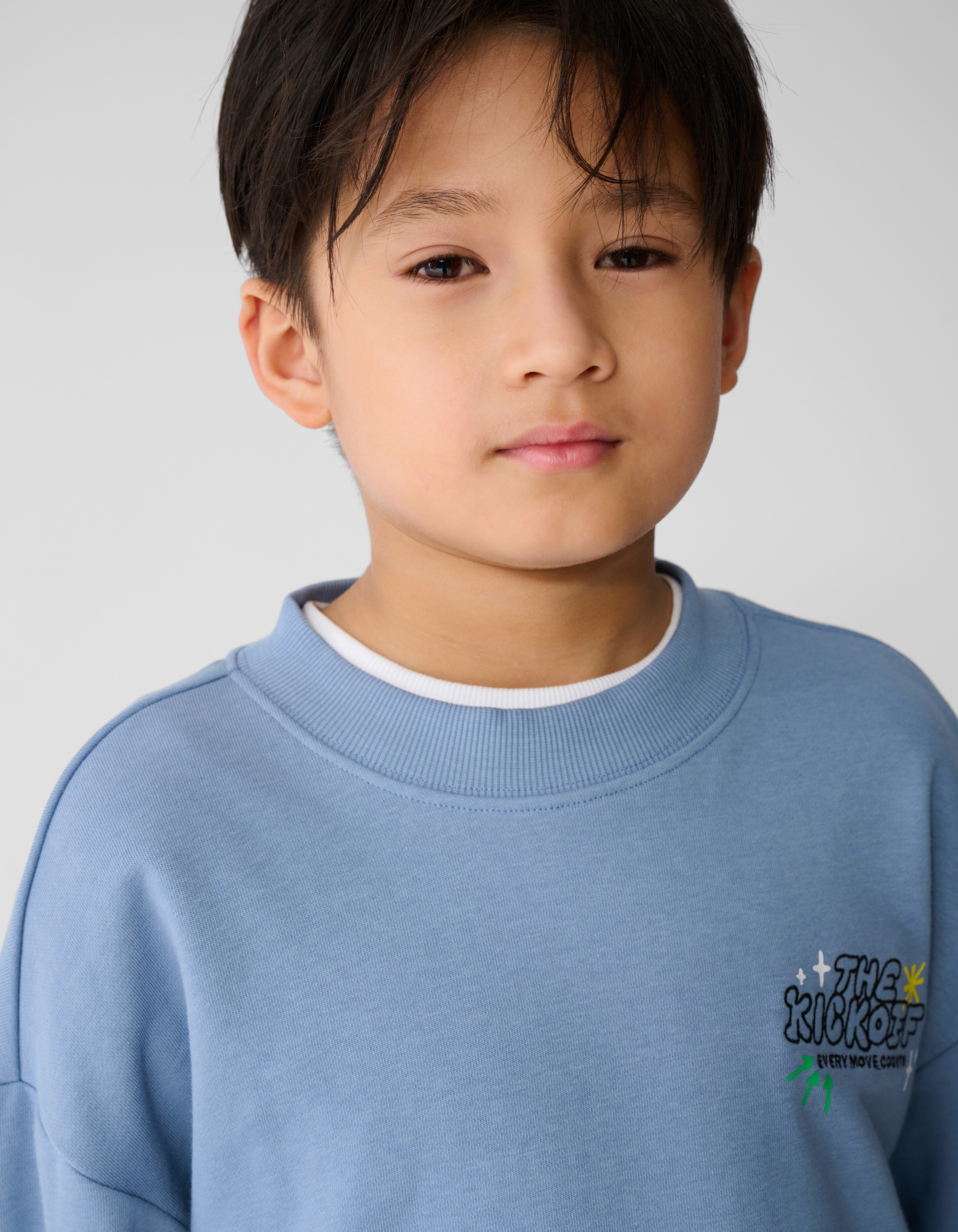 Kick Off Artwork Sweater Lichtblauw SHOEBY BOYS