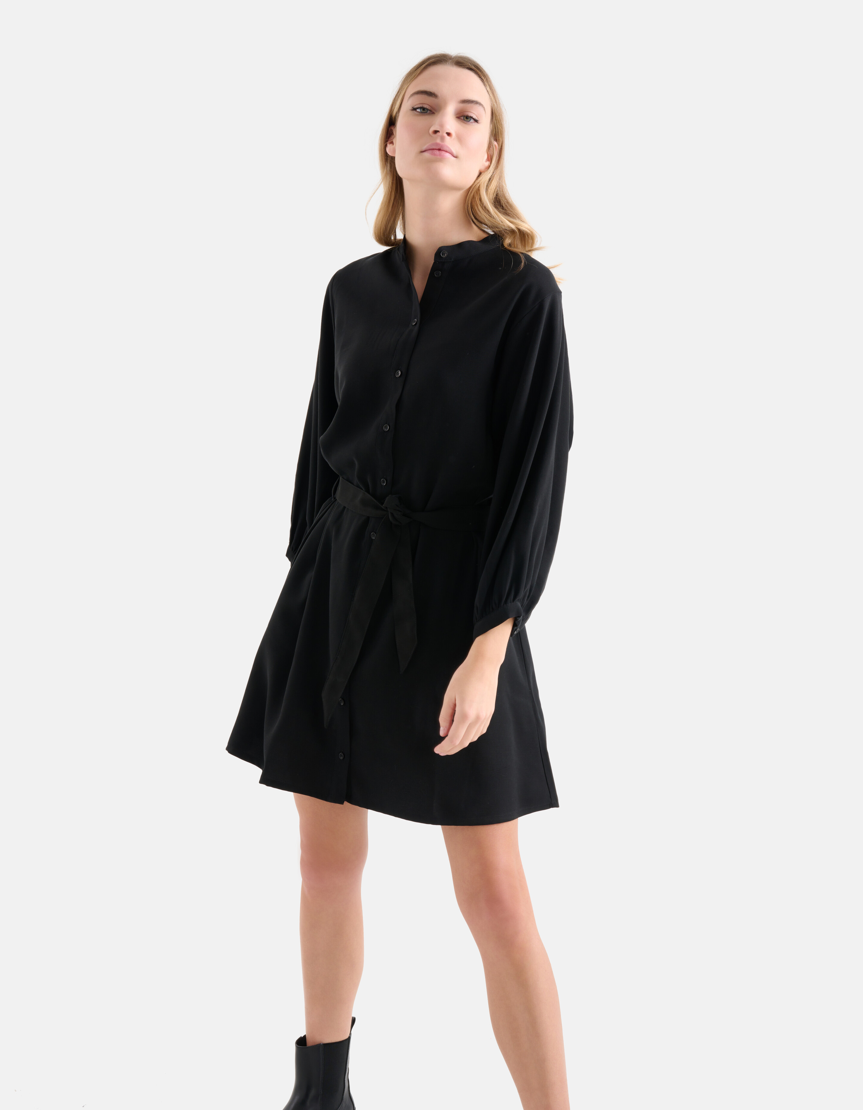 Ceintuur Jurk Zwart SHOEBY WOMEN