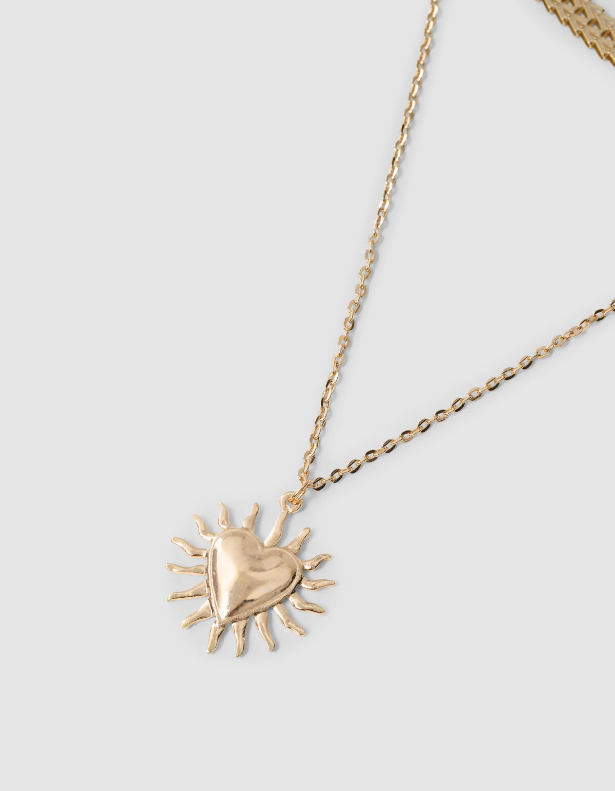 Heart Layered Ketting Goud SHOEBY ACCESSOIRES