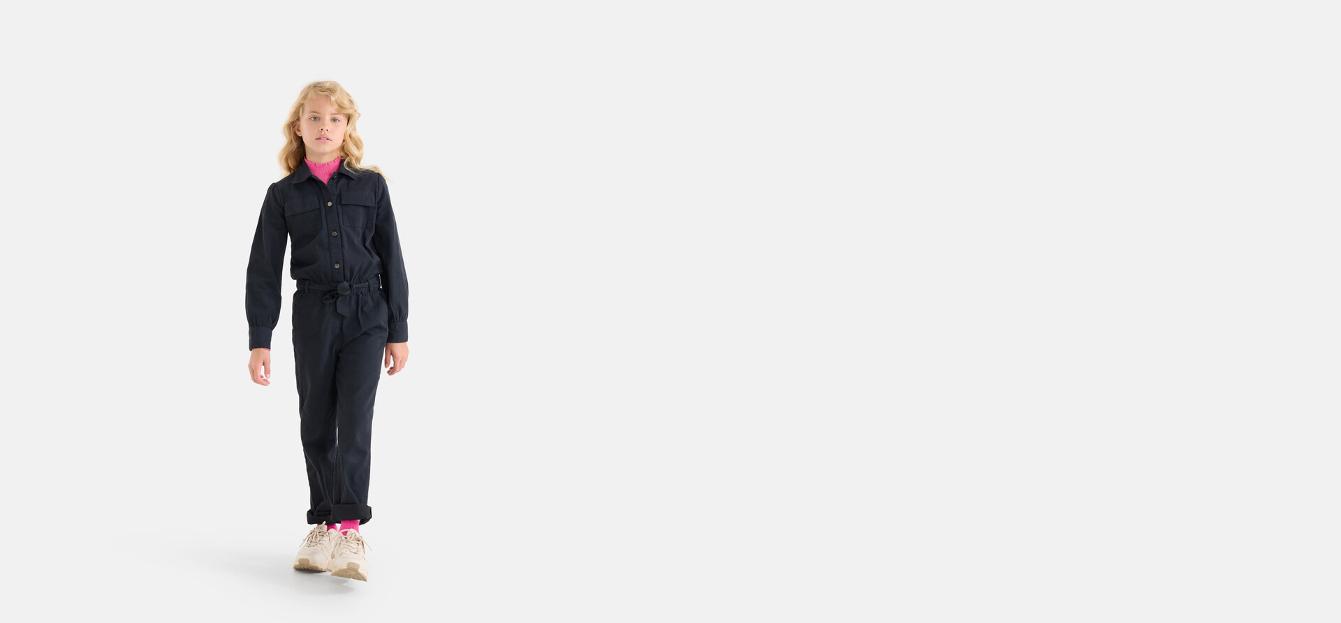 Embroidery Jumpsuit Donkergrijs SHOEBY GIRLS