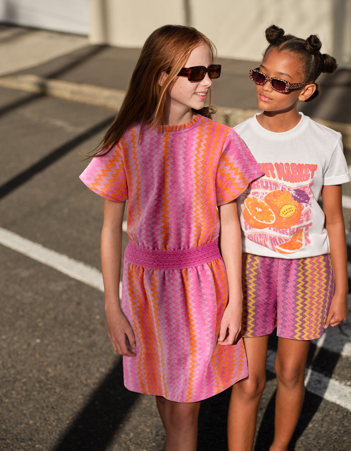 Zigzag Crochet Jurk Lichtpaars SHOEBY GIRLS