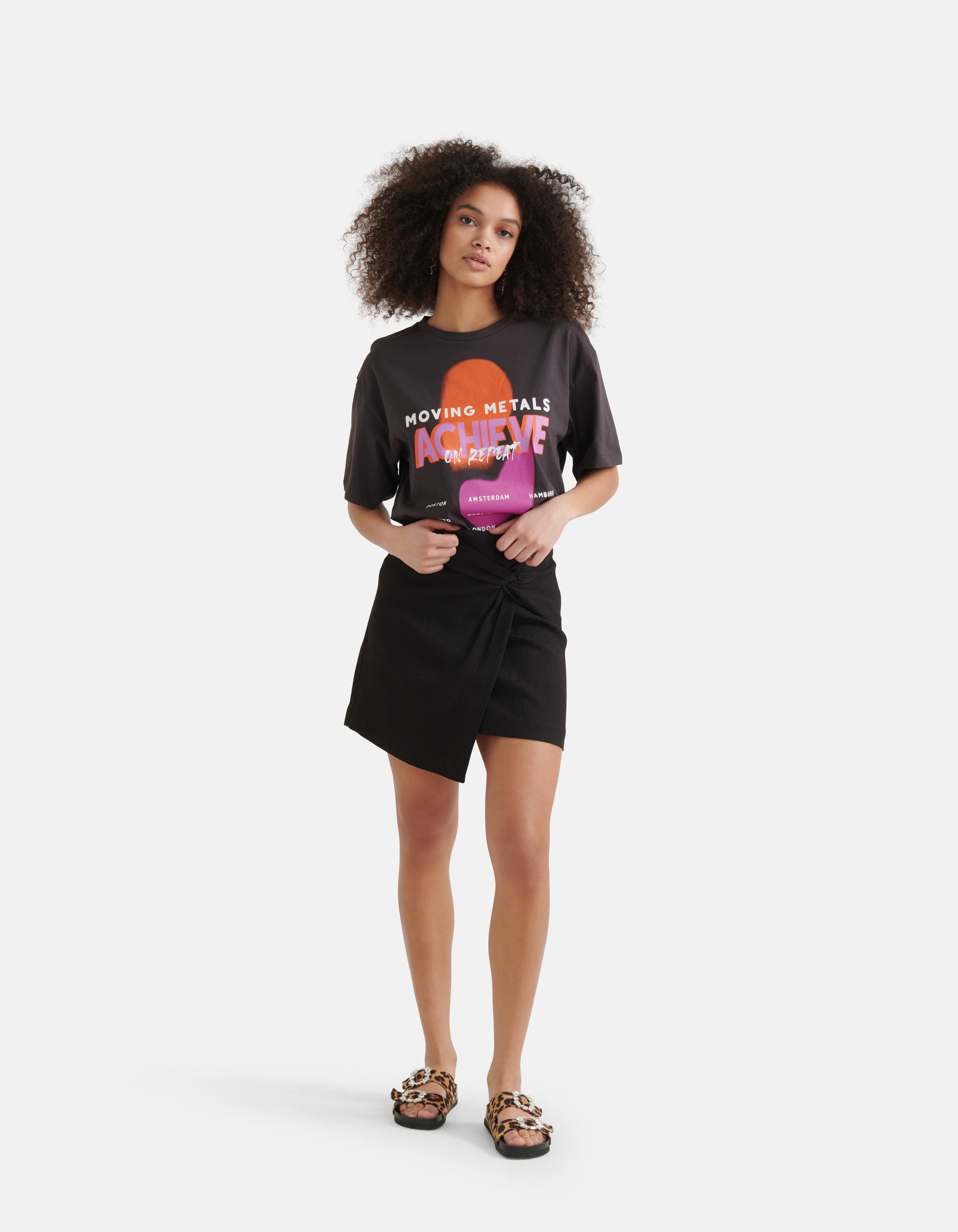 Artwork T-shirt Donkergrijs SHOEBY WOMEN