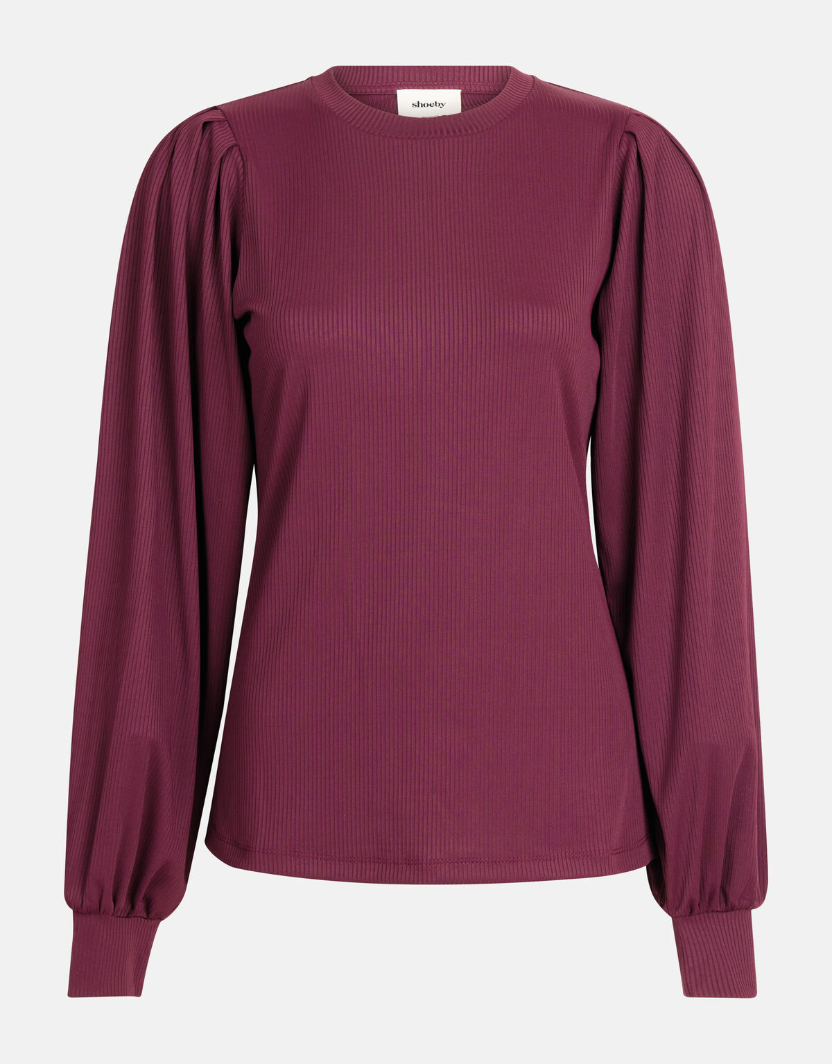 Rib Jersey Longsleeve Bordeaux SHOEBY WOMEN