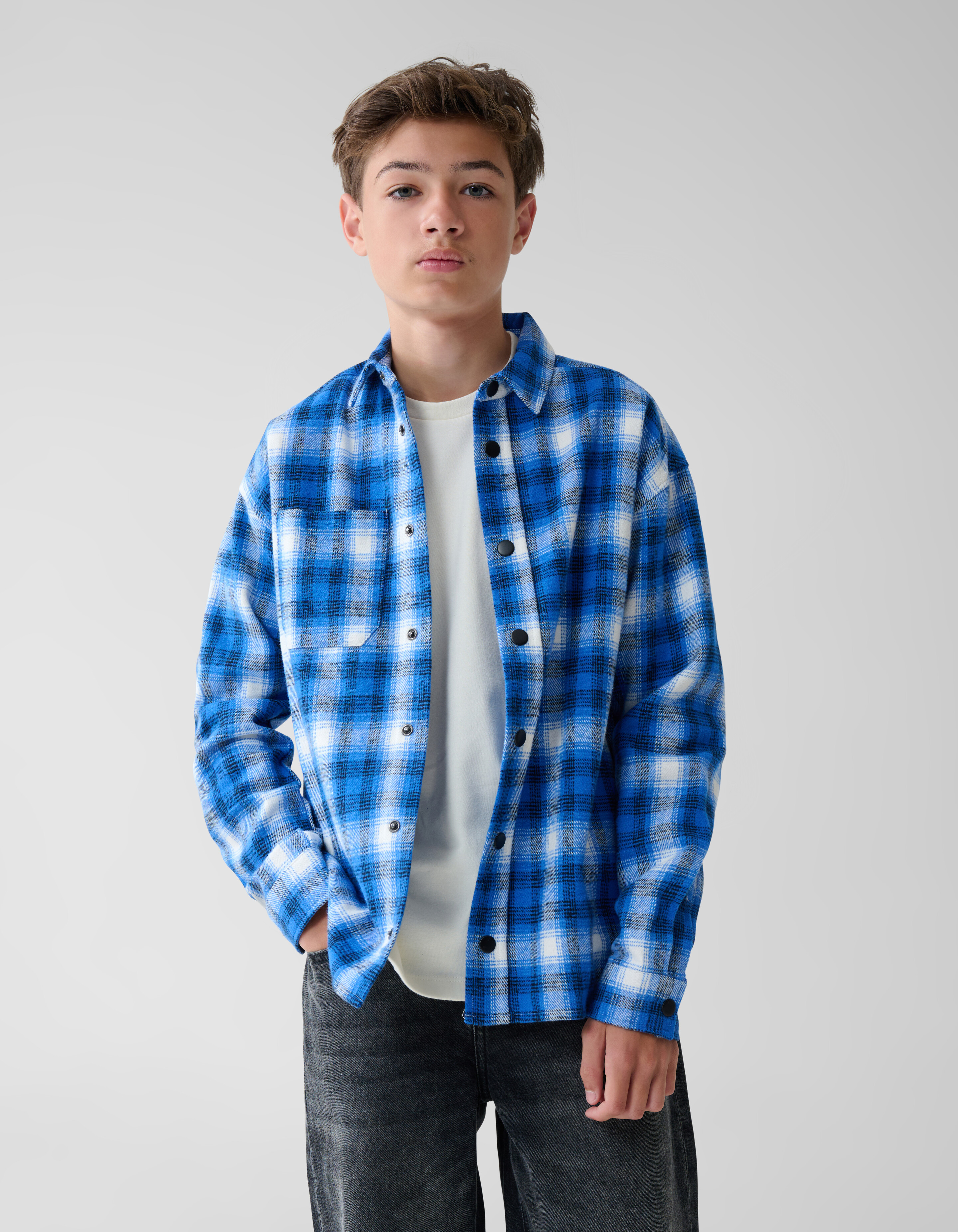 Ruiten Overshirt Blauw SHOEBY BOYS