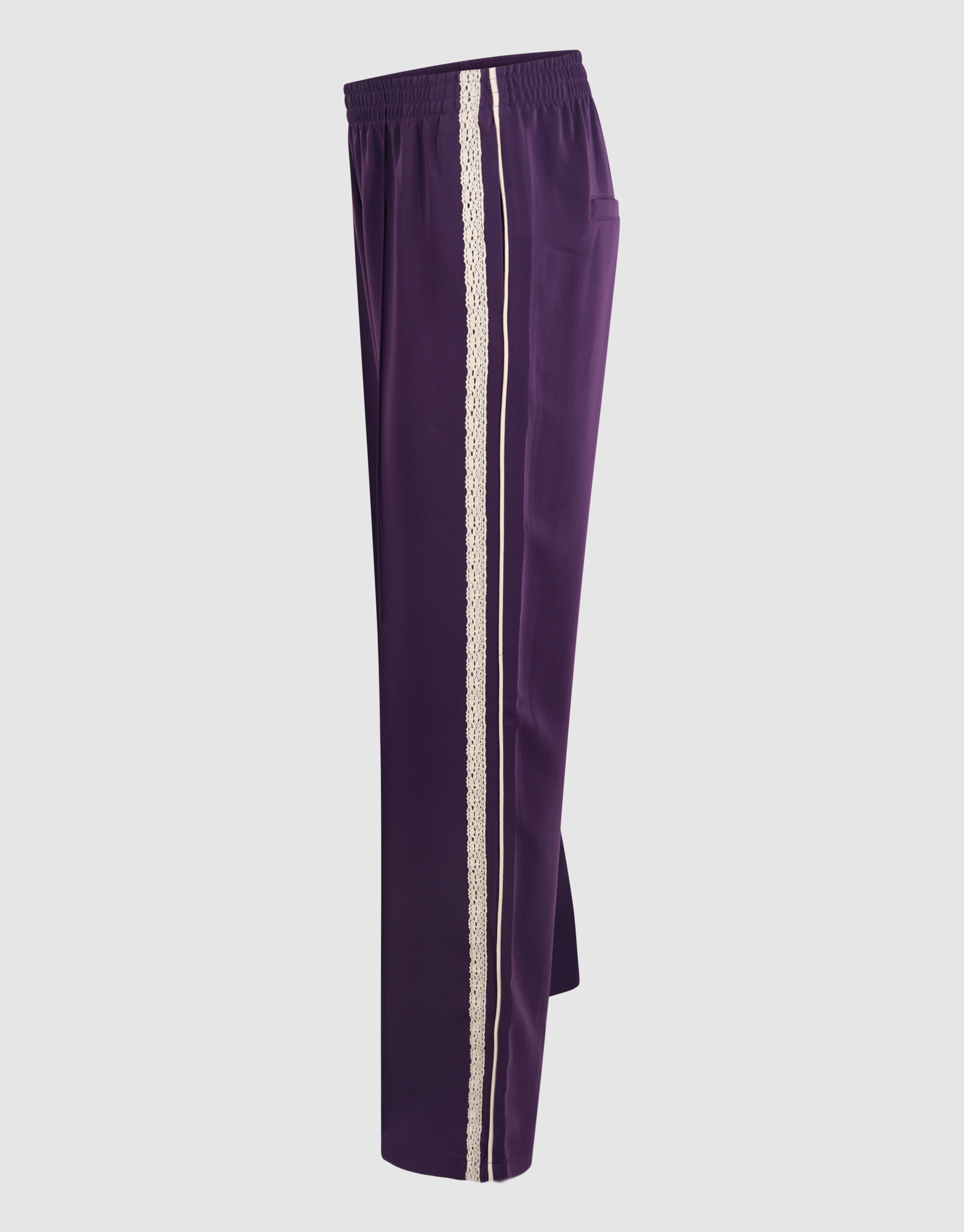 Sporty Wide Leg Broek Donkerpaars SHOEBY WOMEN