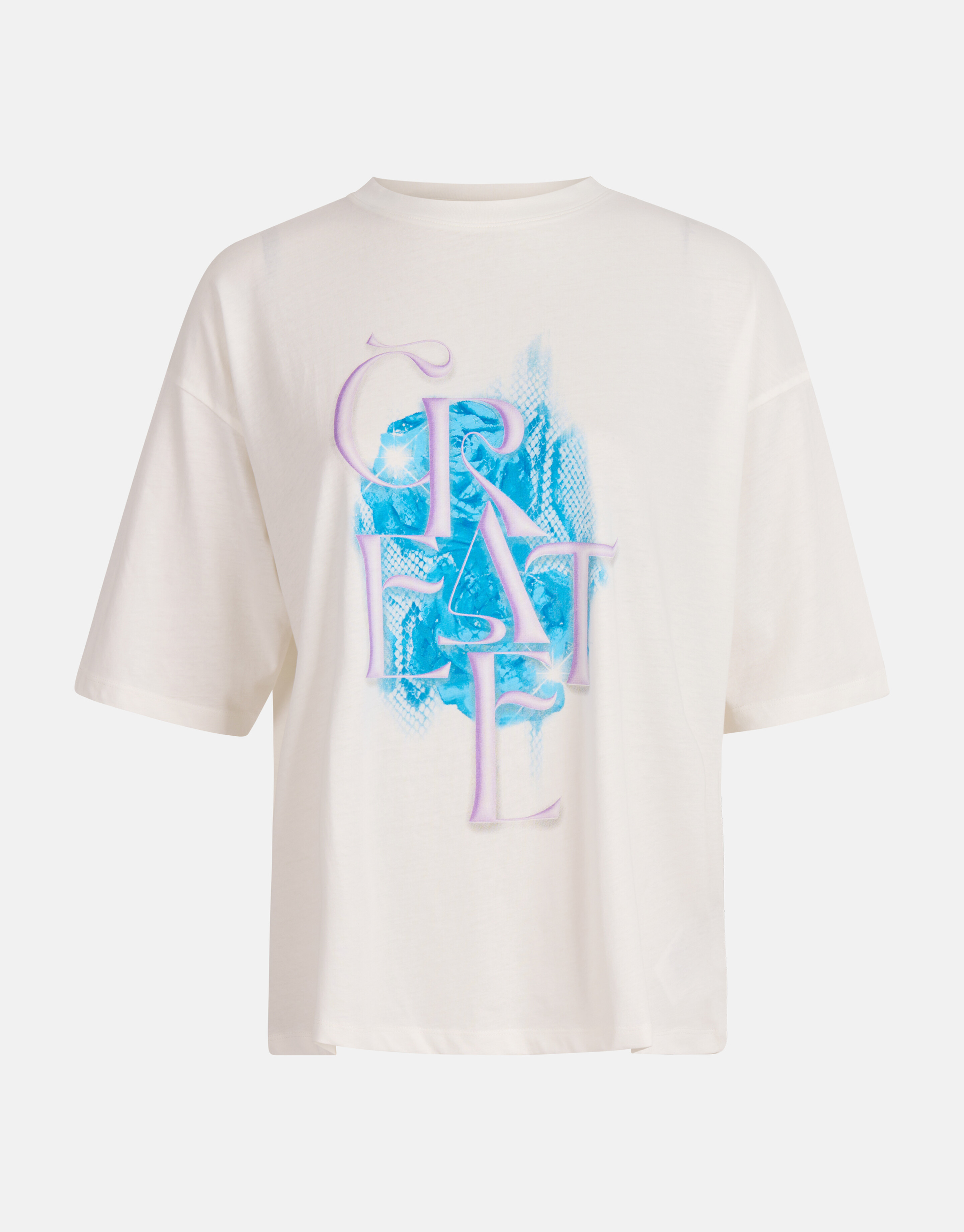 Artwork T-shirt Gebroken Wit SHOEBY WOMEN